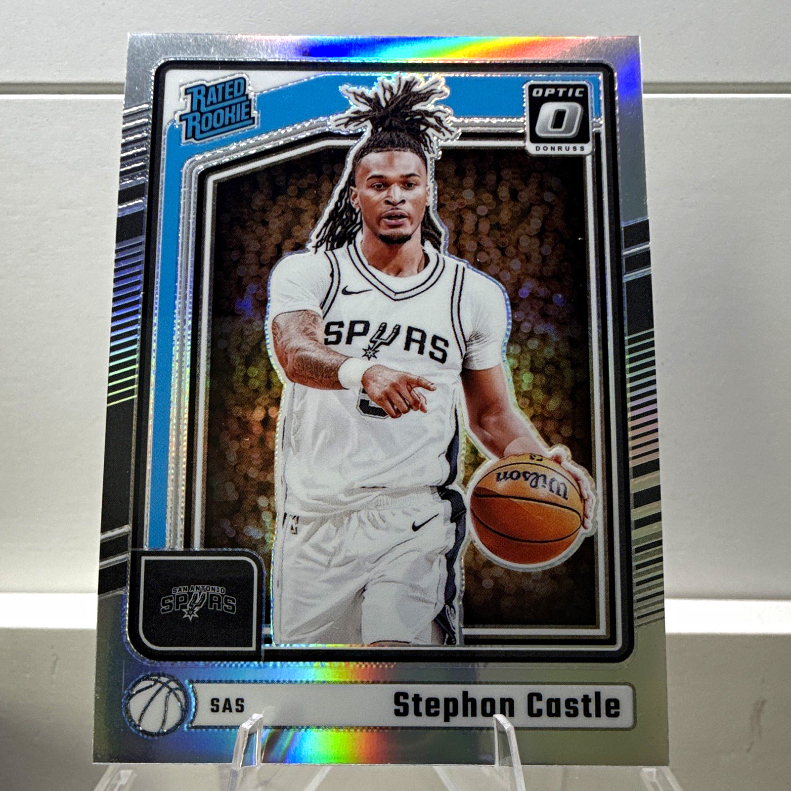 2024-25 Panini Donruss Optic Rated Rookie Stephon Castle Spurs #254 Holo