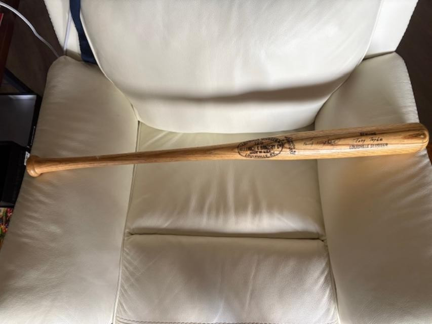 Vtg Autograph/Signed Tony Taylor H&B Louisville Slugger 1970\'s Baseball Bat 35\