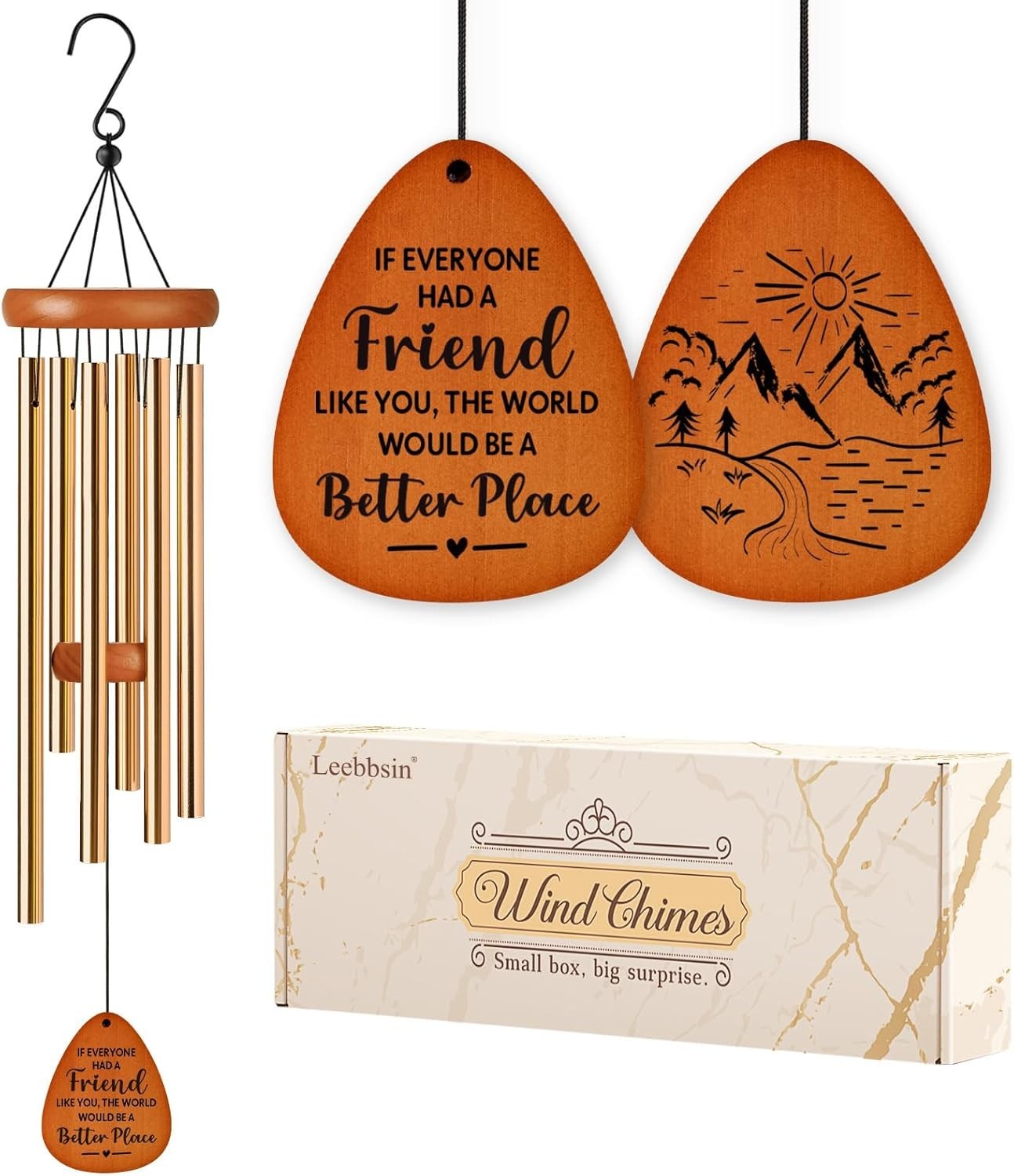 Best Friend Birthday Gifts for Women, Friendship Wind Chimes, Birthday Gift