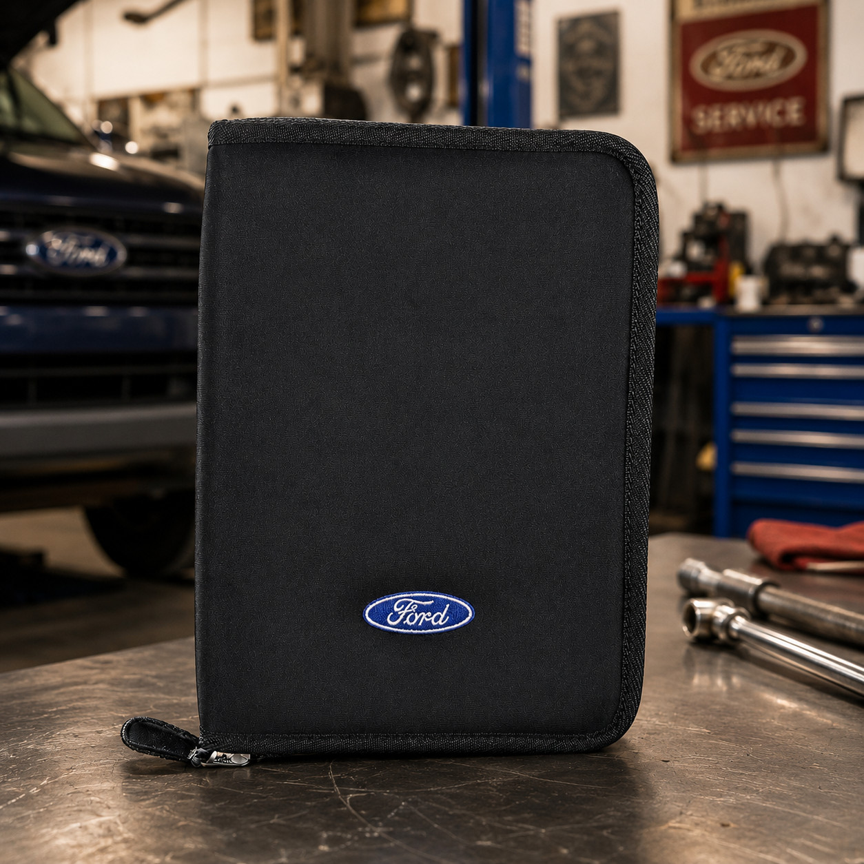 Ford OEM Canvas Zipper Owner's Manual Case Operator's Guide Holder Case Only