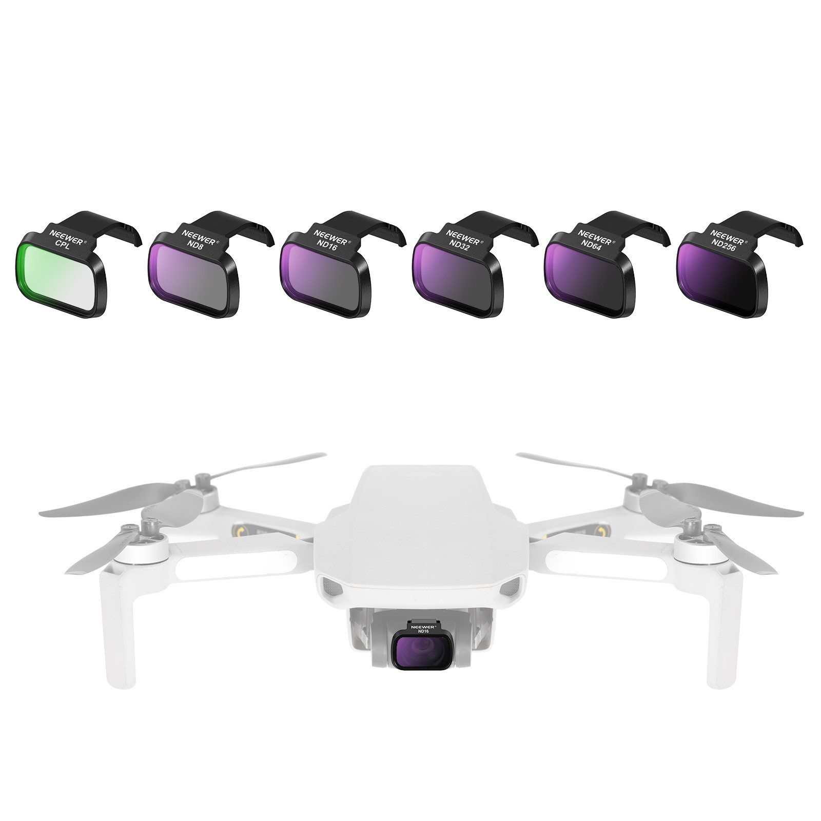 NEEWER 6 Pack ND CPL Filters for DJI Mini 4K 2 SE Drone with ND8 ND256 HD Glass