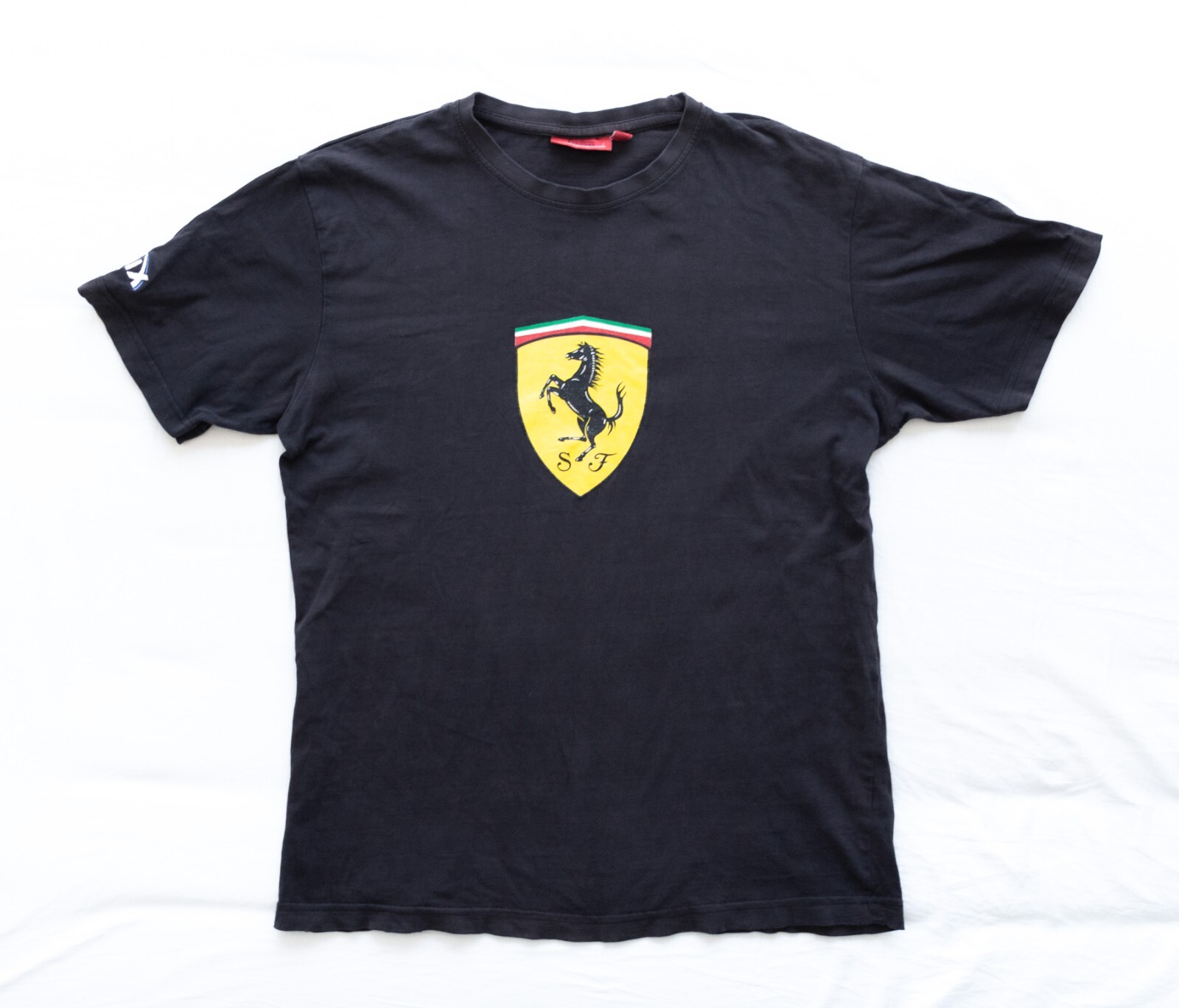 Official Vintage Ferrari Scuderia Big Logo Men\'s Black T-Shirt Size XS/S