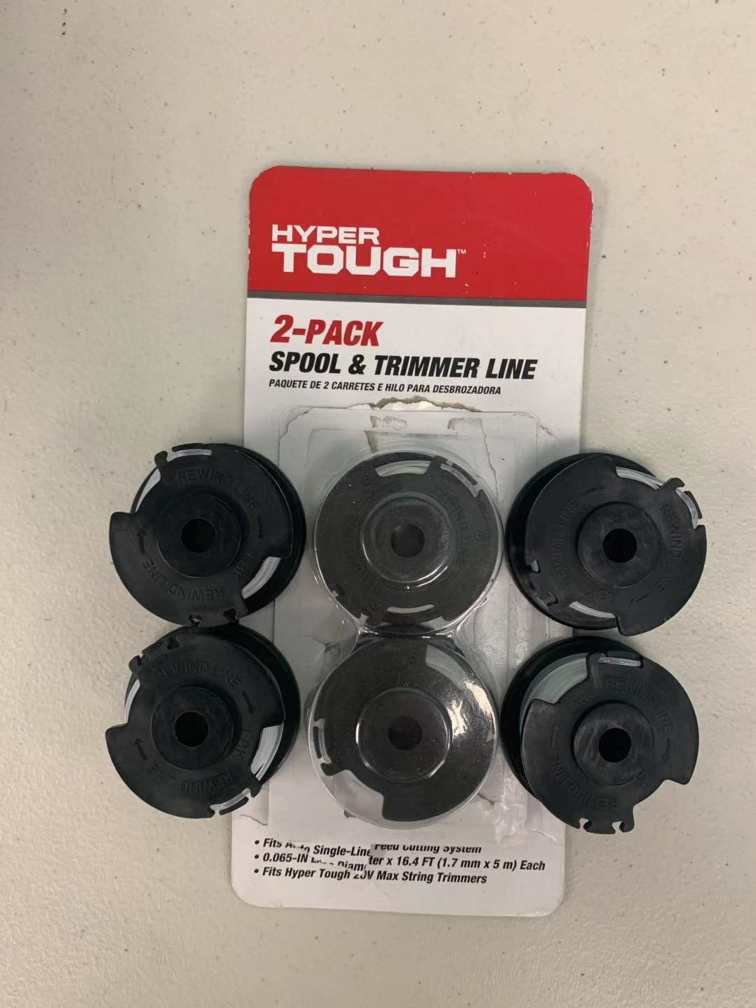 Hyper Tough 6 Pack Spool & Trimmer Line model  HT19-401-003-06 & HT19-401-003-07