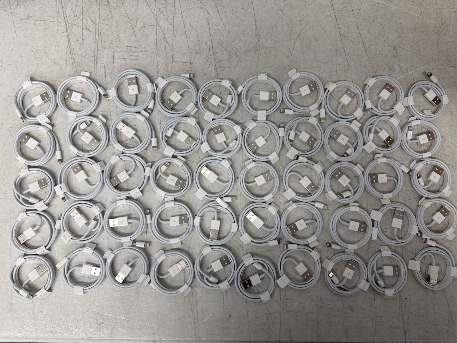 LOT OF 50 Apple 3.3FT 1M Lightning to USB Cable Original OEM BULK White