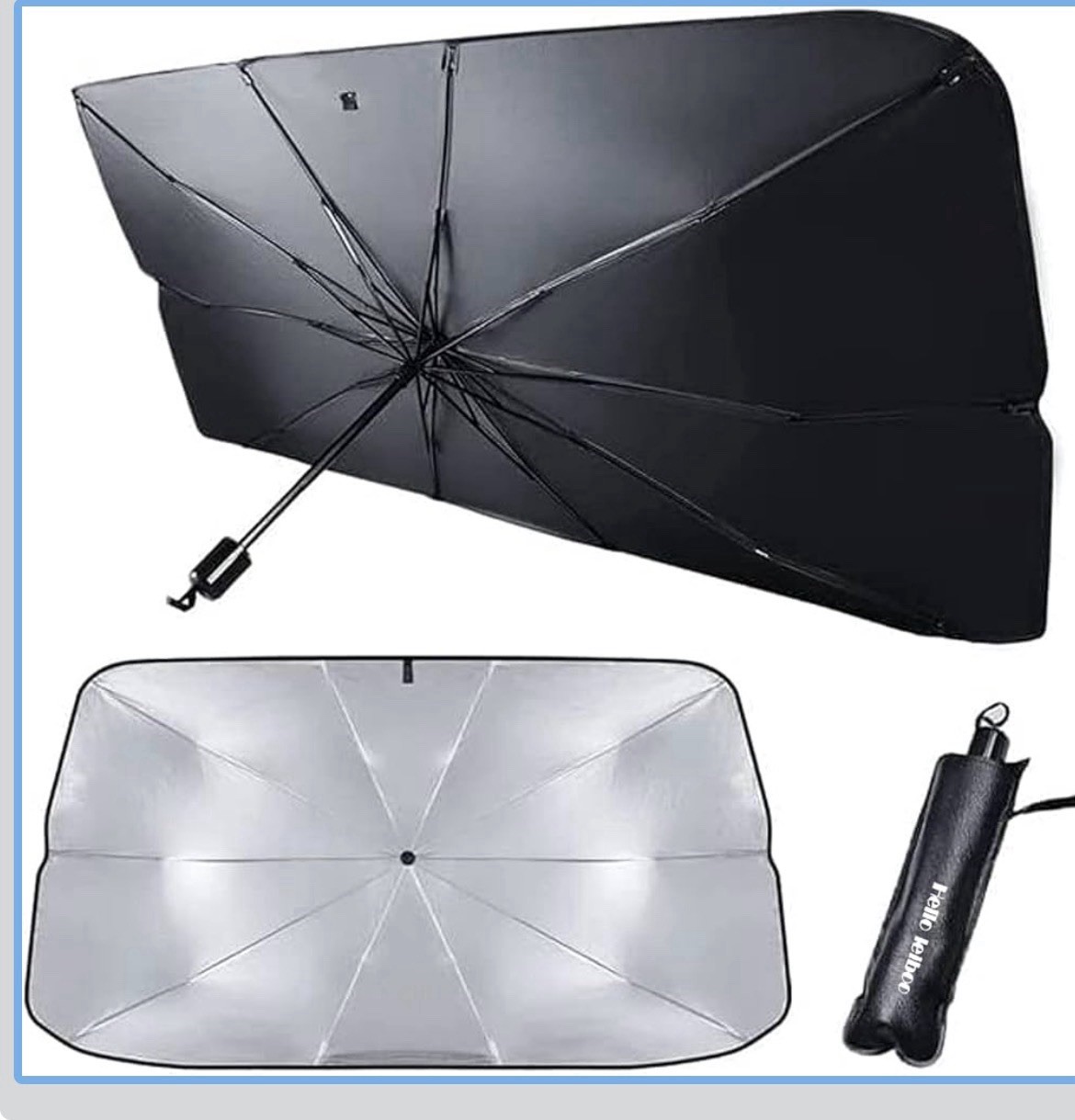 Car Windshield Sunshade Umbrella Foldable Front Window Cover Visor Sun Shade UV Car Windshield Sunshade Umbrella Foldable Front Window Cover Visor Sun Shade UV