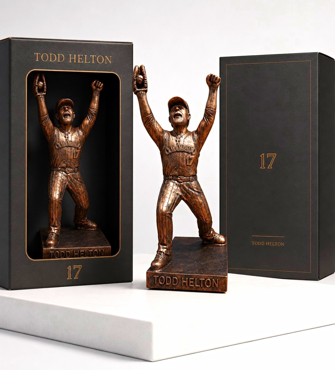 Todd Helton Colorado Rockies #17 Bronze Figurine Replica Statue