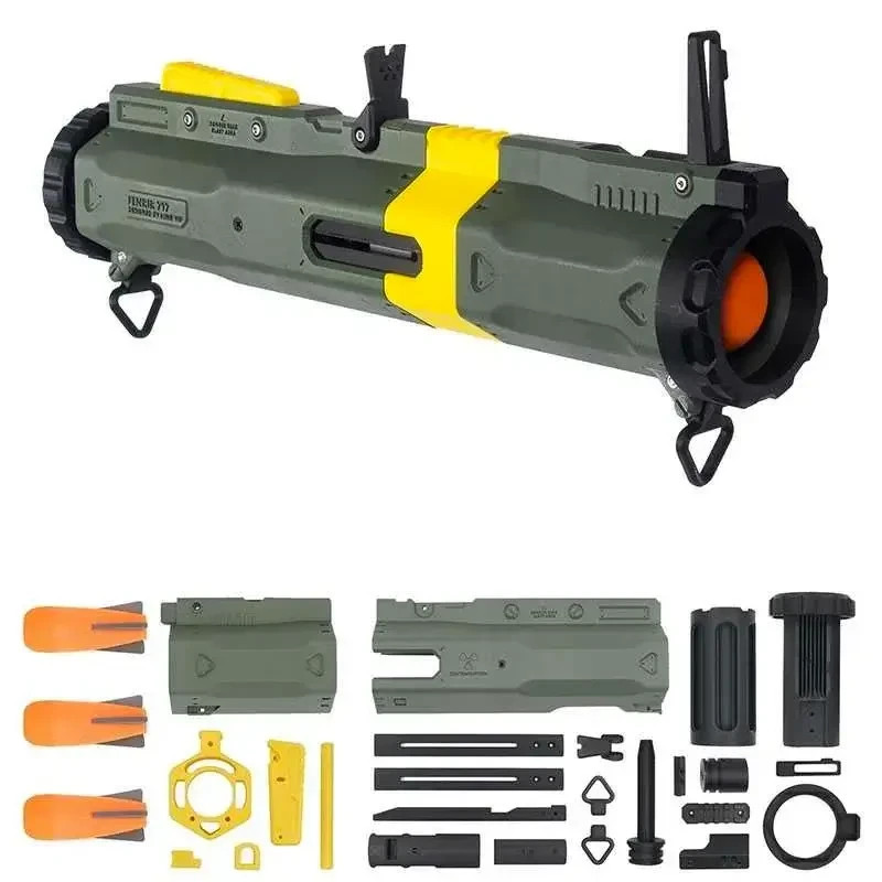 M72 LAW Style Rocket Launcher Builder Kit - 3D Printed Blaster Airsoft Safe