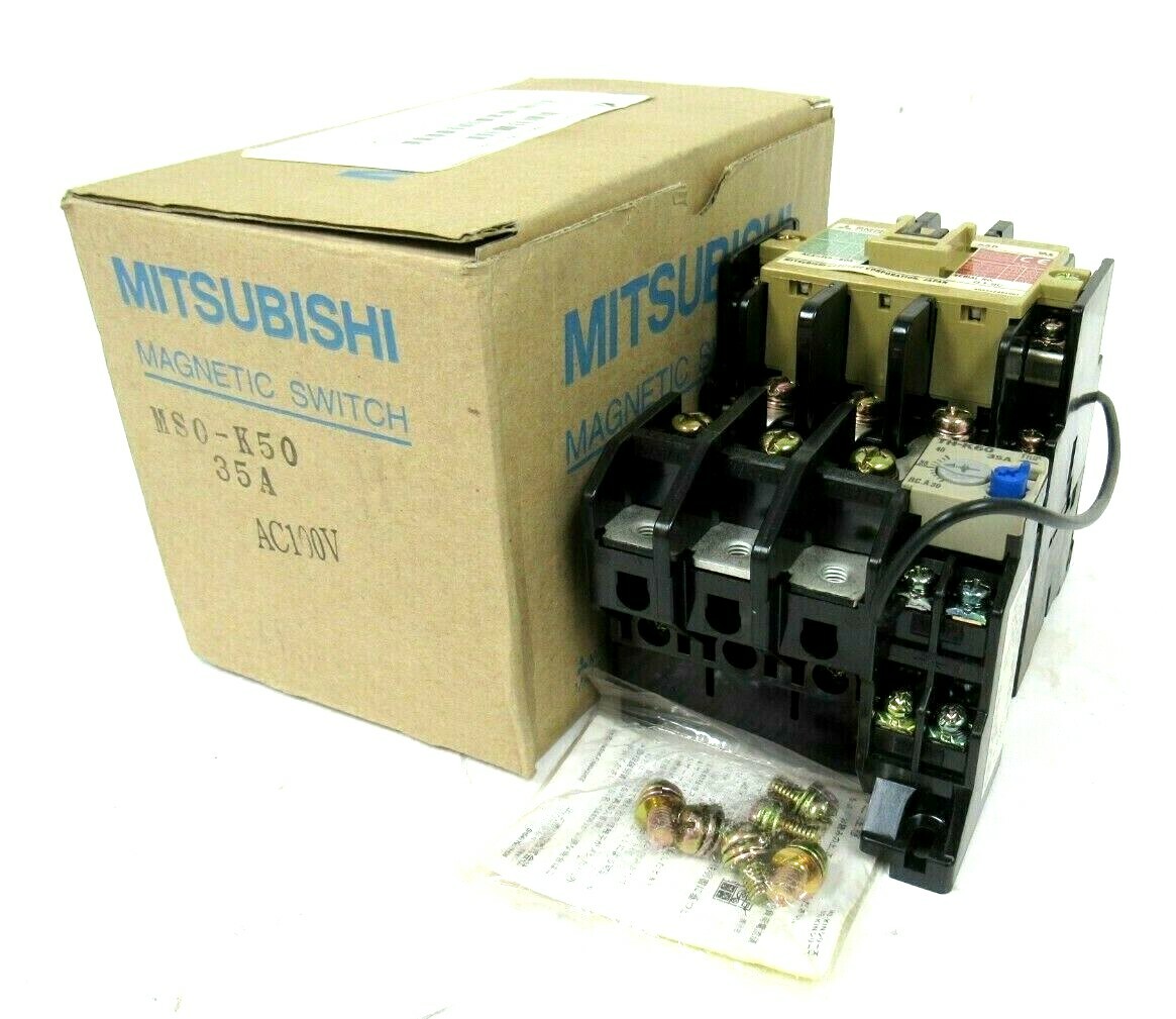 NEW MITSUBISHI MSO-K50 MAGNETIC CONTACTOR MSOK50 MS0-K50 S-K50 NEW MITSUBISHI MSO-K50 MAGNETIC CONTACTOR MSOK50 MS0-K50 S-K50