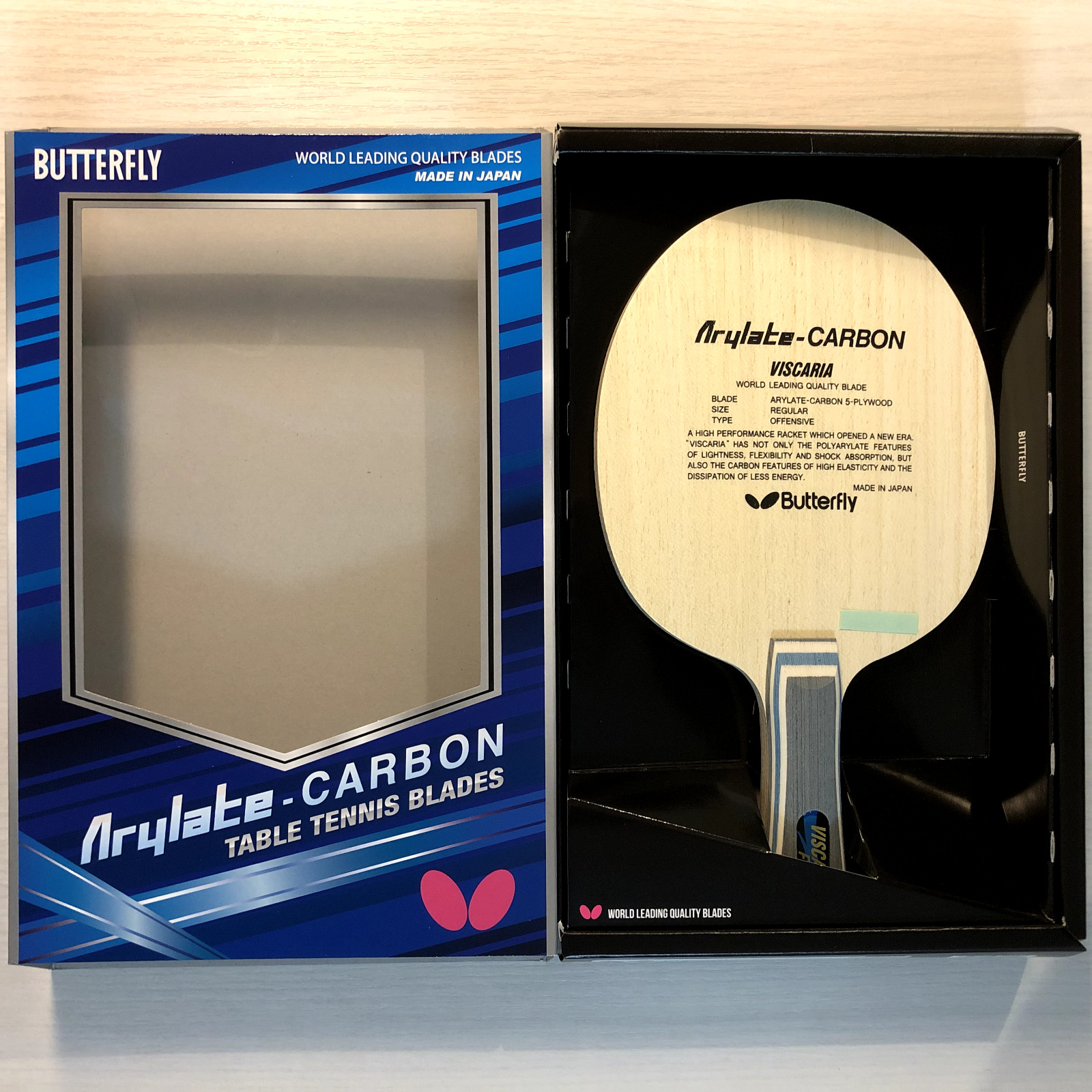 Butterfly Viscaria (ALC) FL/Flare 30041 86.02 g Table Tennis Blade Racket Paddle