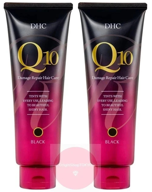 2x DHC Q10 Premium Color Treatment Black 235g Hair Care Made in Japan