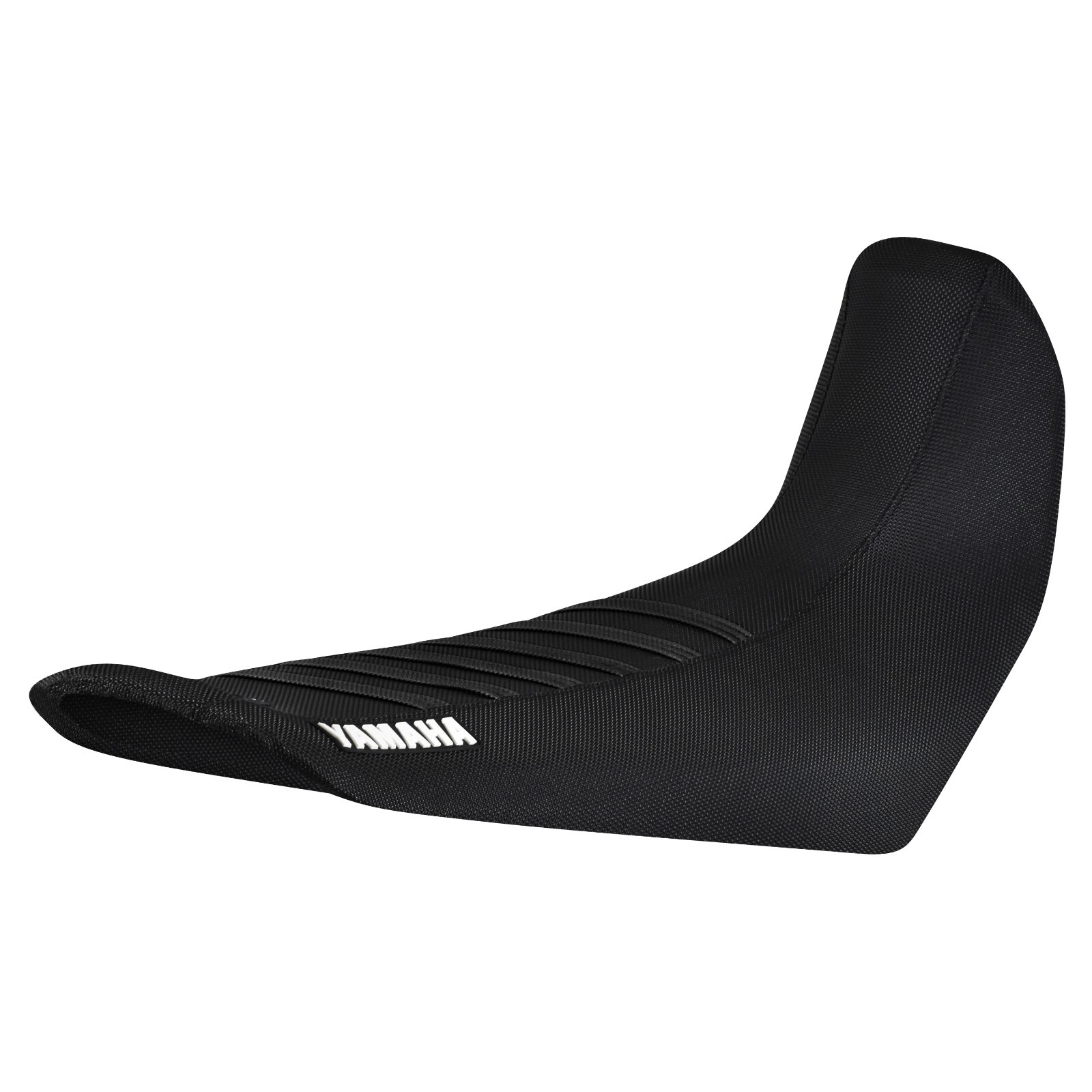 2004-2017 Yamaha XT 660 Seat Cover By Enjoy Mfg ALL BLACK BLACK RIBS #345 LOGO