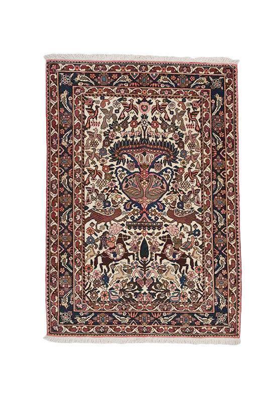 Rug Hand Knotted Vintage Tribal 3\' x 5\' Wool Authentic Unique Handmade Carpet Rug Hand Knotted Vintage Tribal 3\' x 5\' Wool Authentic Unique Handmade Carpet