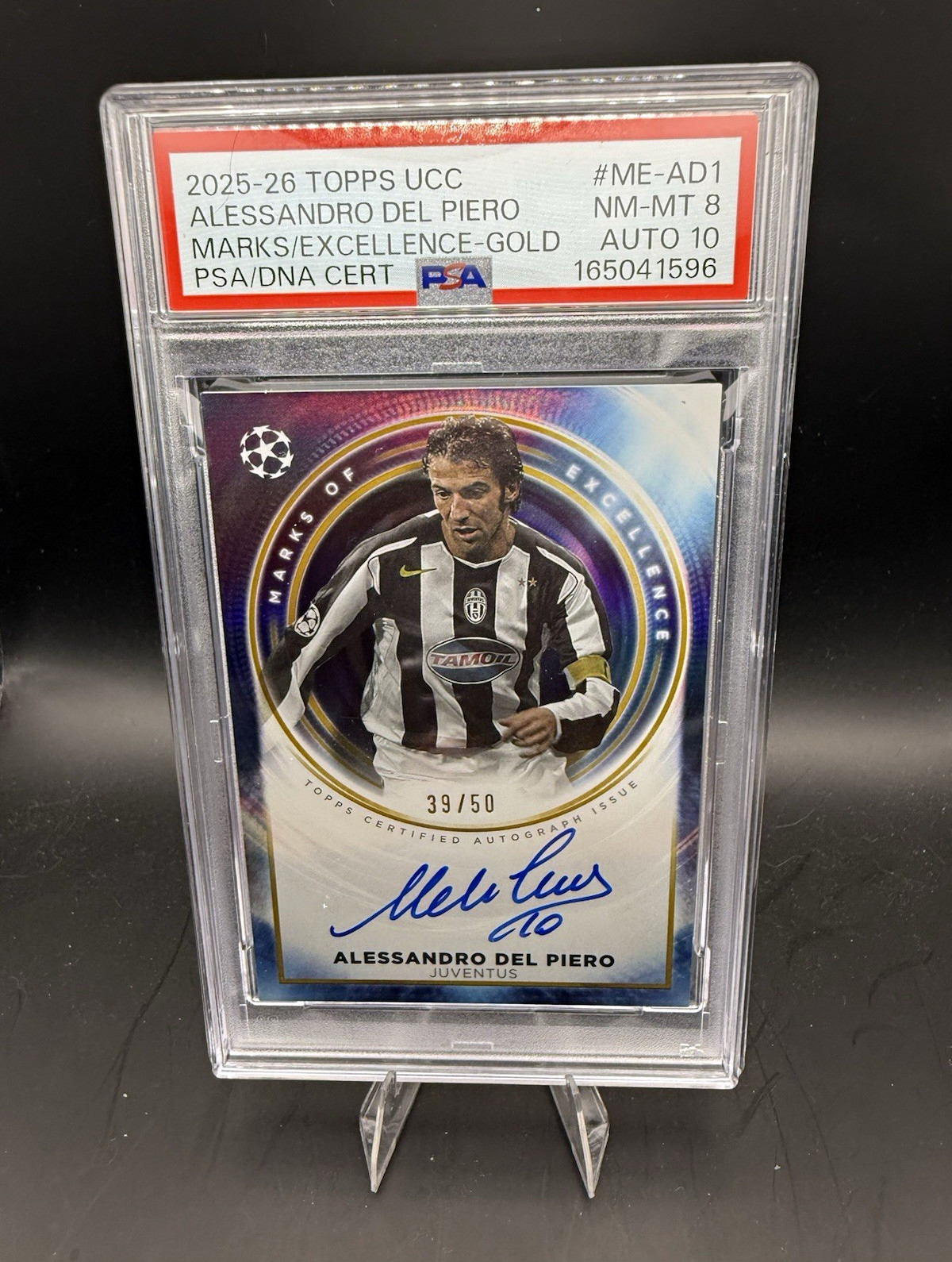 2025-26 Topps UCC - Del Piero AUTO masters of excellence /50 - CASE HIT