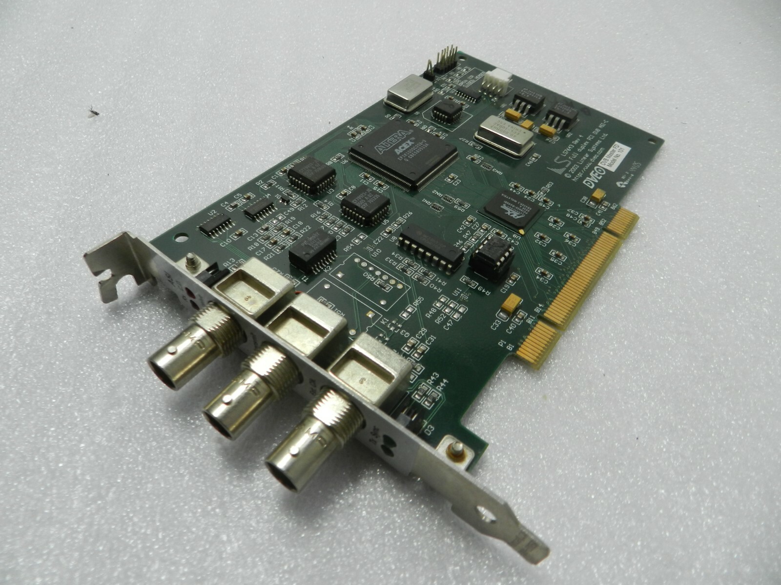 DVEO LS7643  Rev 4 Full Duplex  PCI DVB ASI-C DVB  Master FD Motherboard 