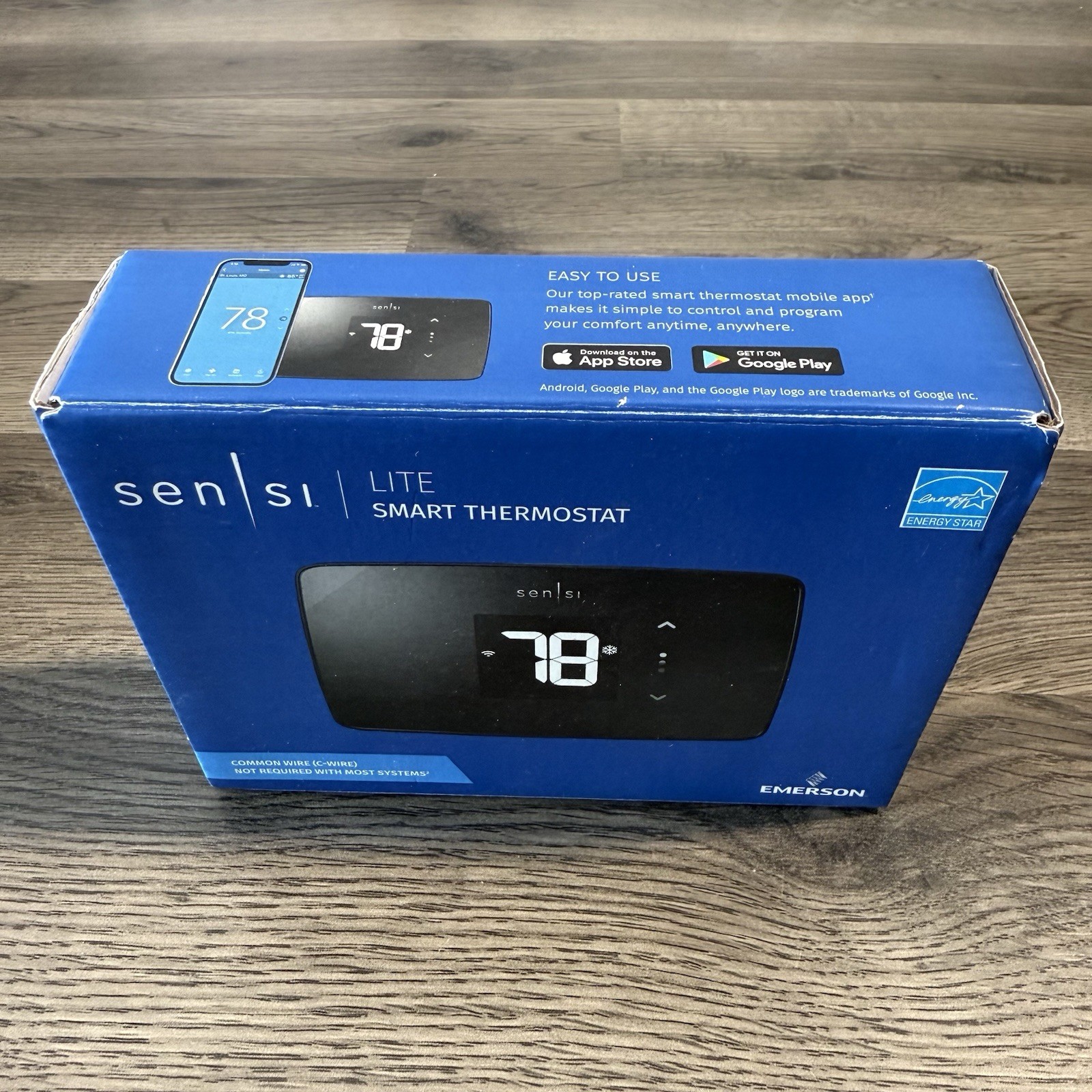 Emerson White-Rodgers Sensi Lite Smart Wi-Fi Thermostat Black ST25U