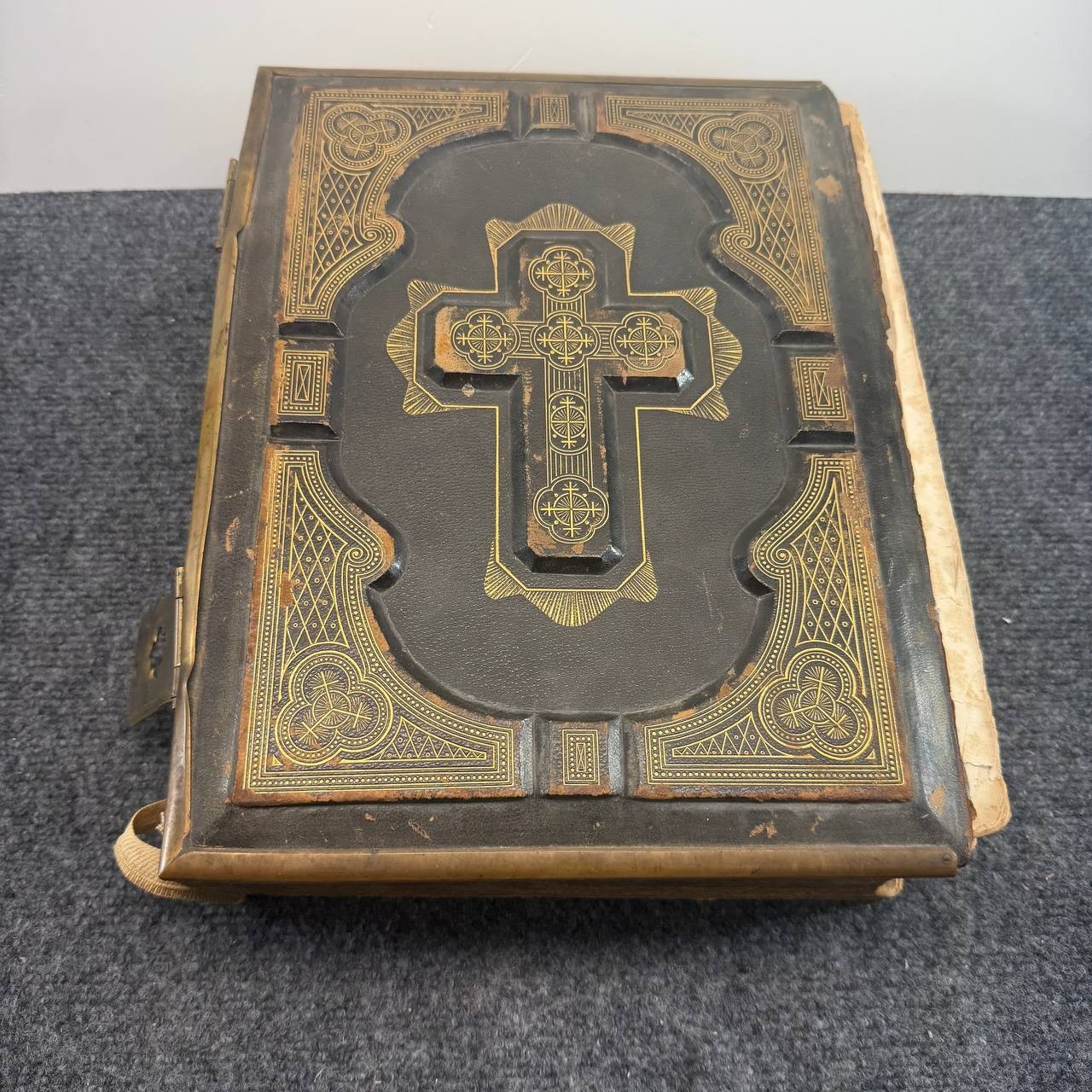 1869 Antique Holy Bible Rev Geo Leo Haydock Catholic Douay Rheims Old New Testam