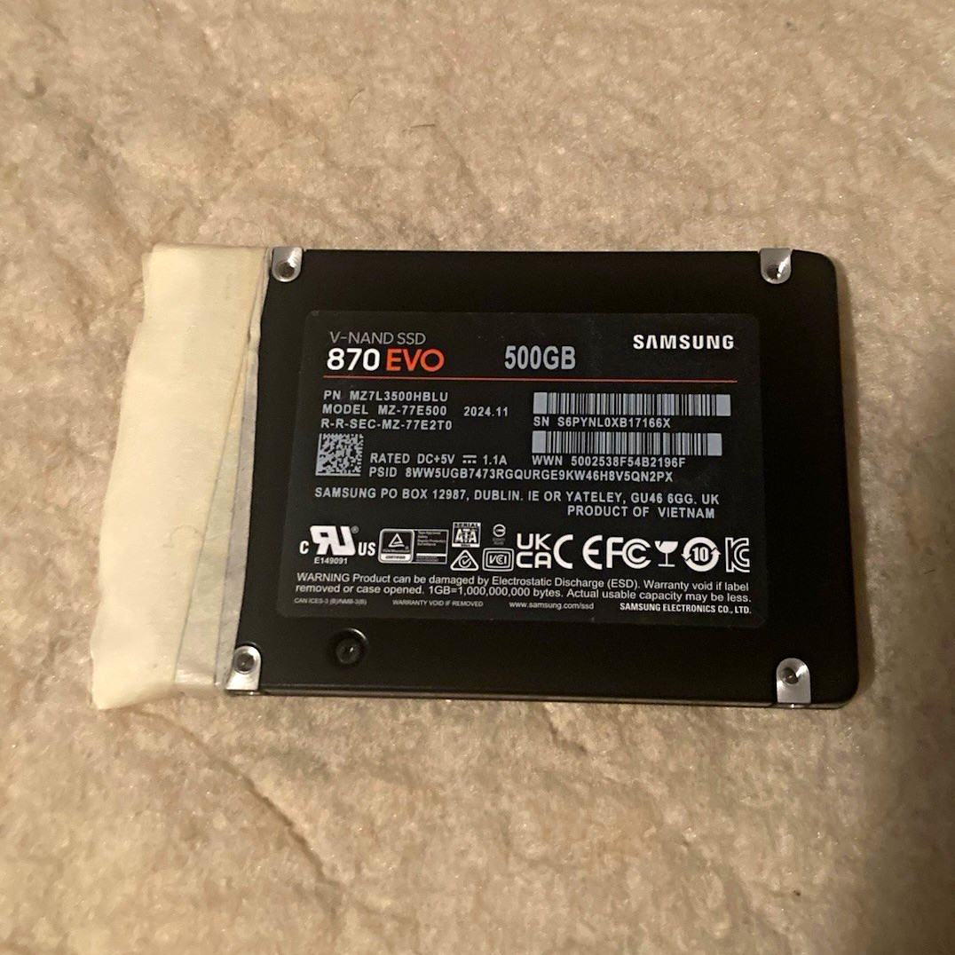 Samsung 870 EVO 500GB 2.5in SATA III Internal SSD V-NAND MZ-77E500B