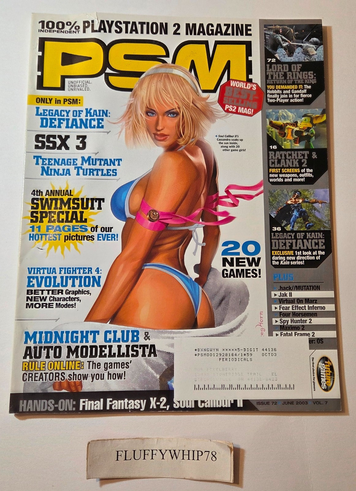 PSM Magazine #72 June 2003 - Swimsuit Issue cover