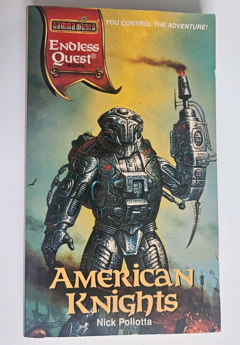 Endless Quest Books 1st Print ‘95 AMERICAN KNIGHTS Nick Pollotta TSR PB VGC CYOA Endless Quest Books 1st Print ‘95 AMERICAN KNIGHTS Nick Pollotta TSR PB VGC CYOA