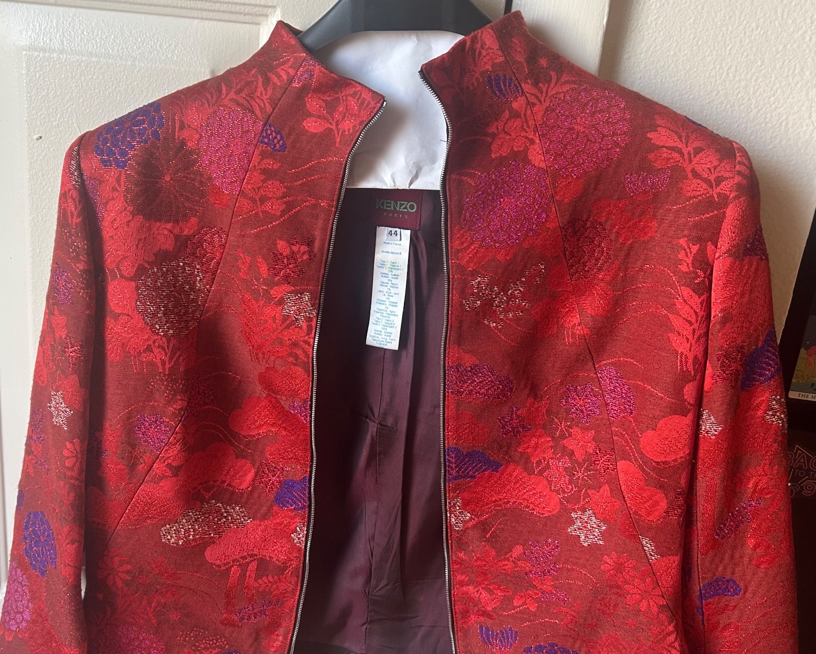 Kenzo jacquard floral zip-up jacket Kenzo jacquard floral zip-up jacket
