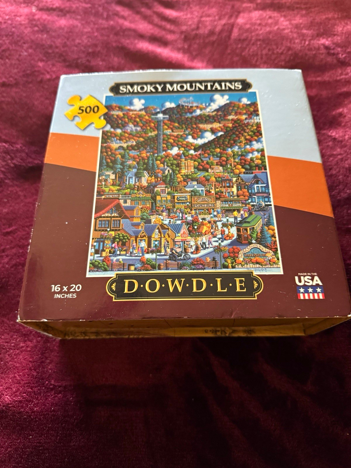 Dowdle Smoky Mountains Travel 500-Piece Jigsaw Puzzle 16x20 Made in USA 2022 Dowdle Smoky Mountains Travel 500-Piece Jigsaw Puzzle 16x20 Made in USA 2022