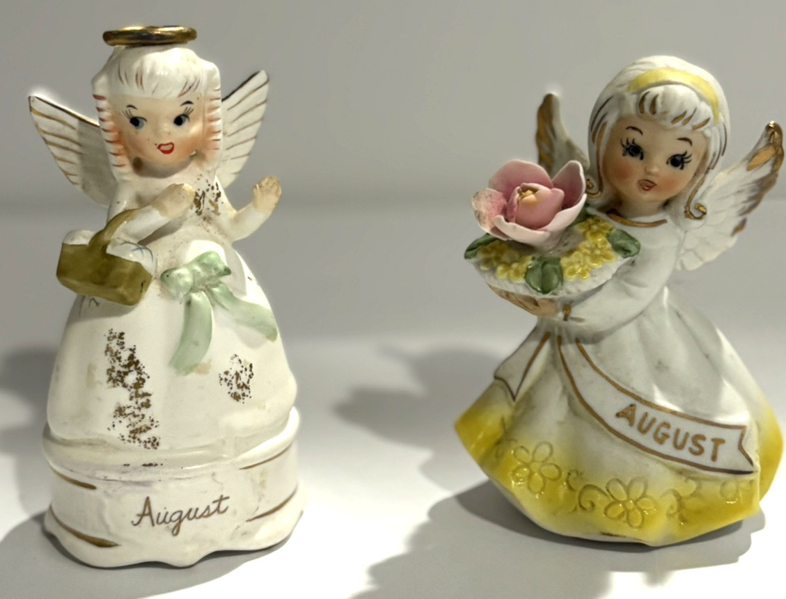 Vintage August Angel Figurines set of two Vintage August Angel Figurines set of two