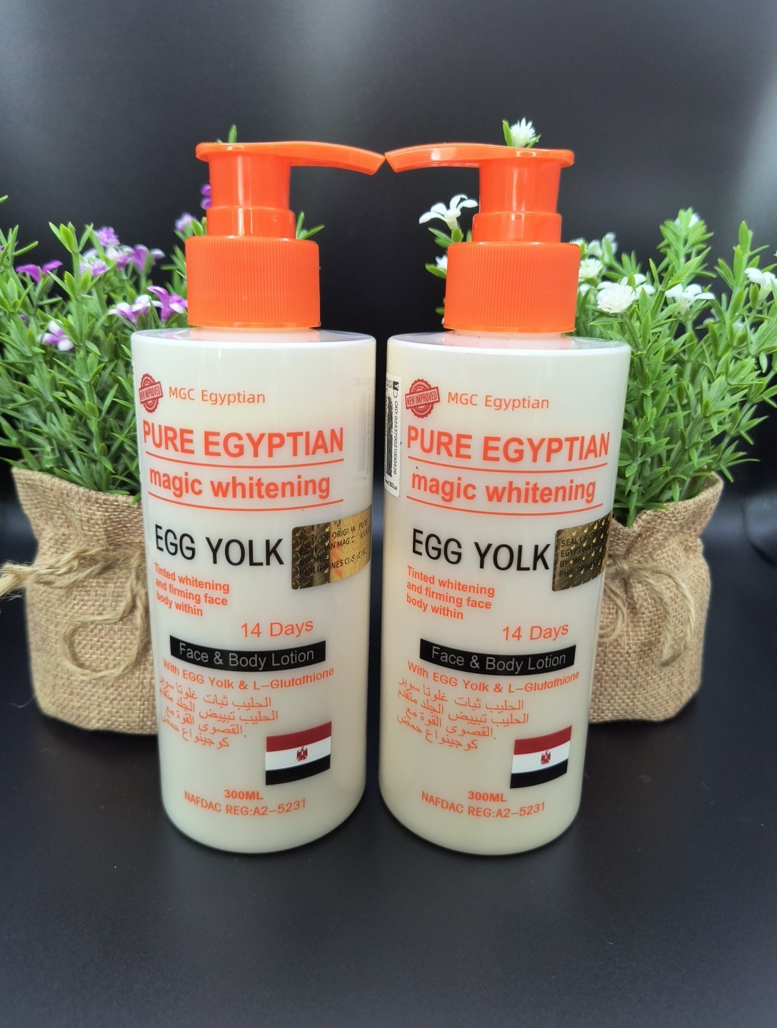 2X pure egyptian whitening carrot gold Lotion.advanced firming, xtra whitening