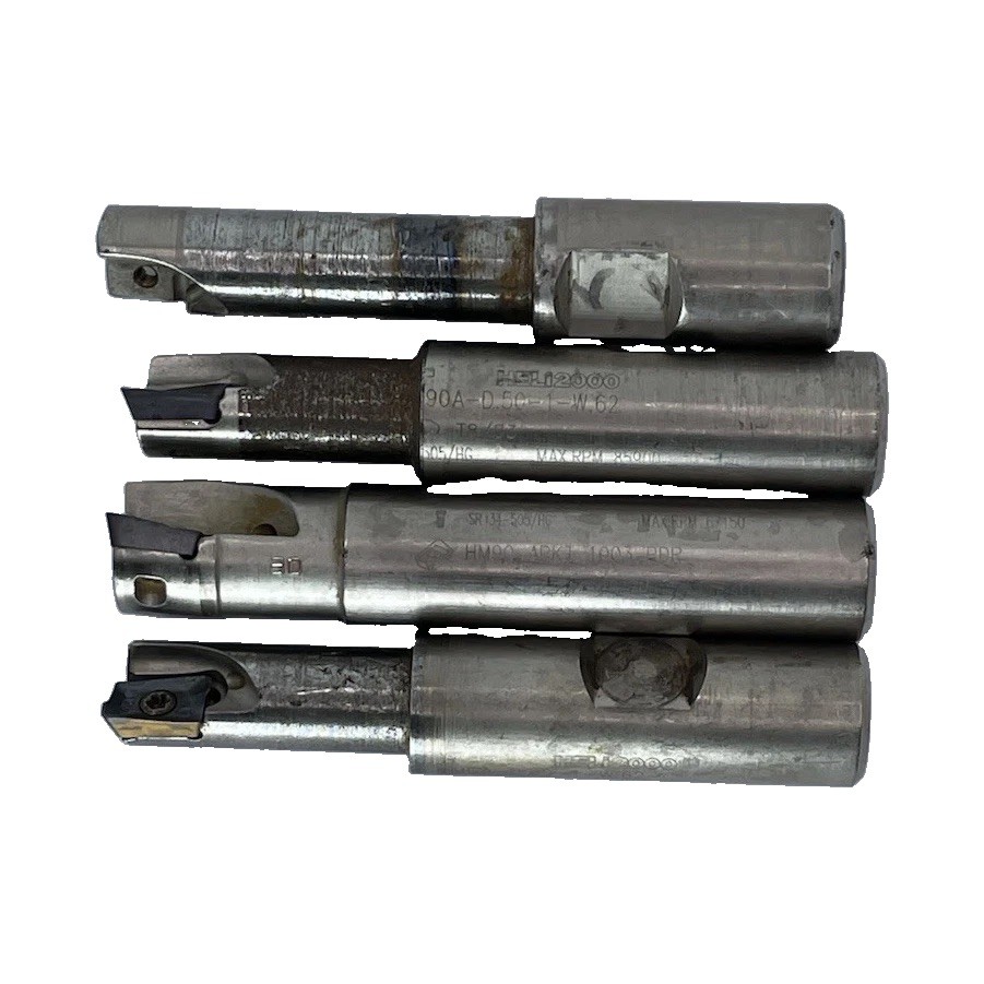 Lot of 4 Iscar HELI2000 HM90 E90A-D.62-2-W.62-6 Indexable End Mills 5/8\