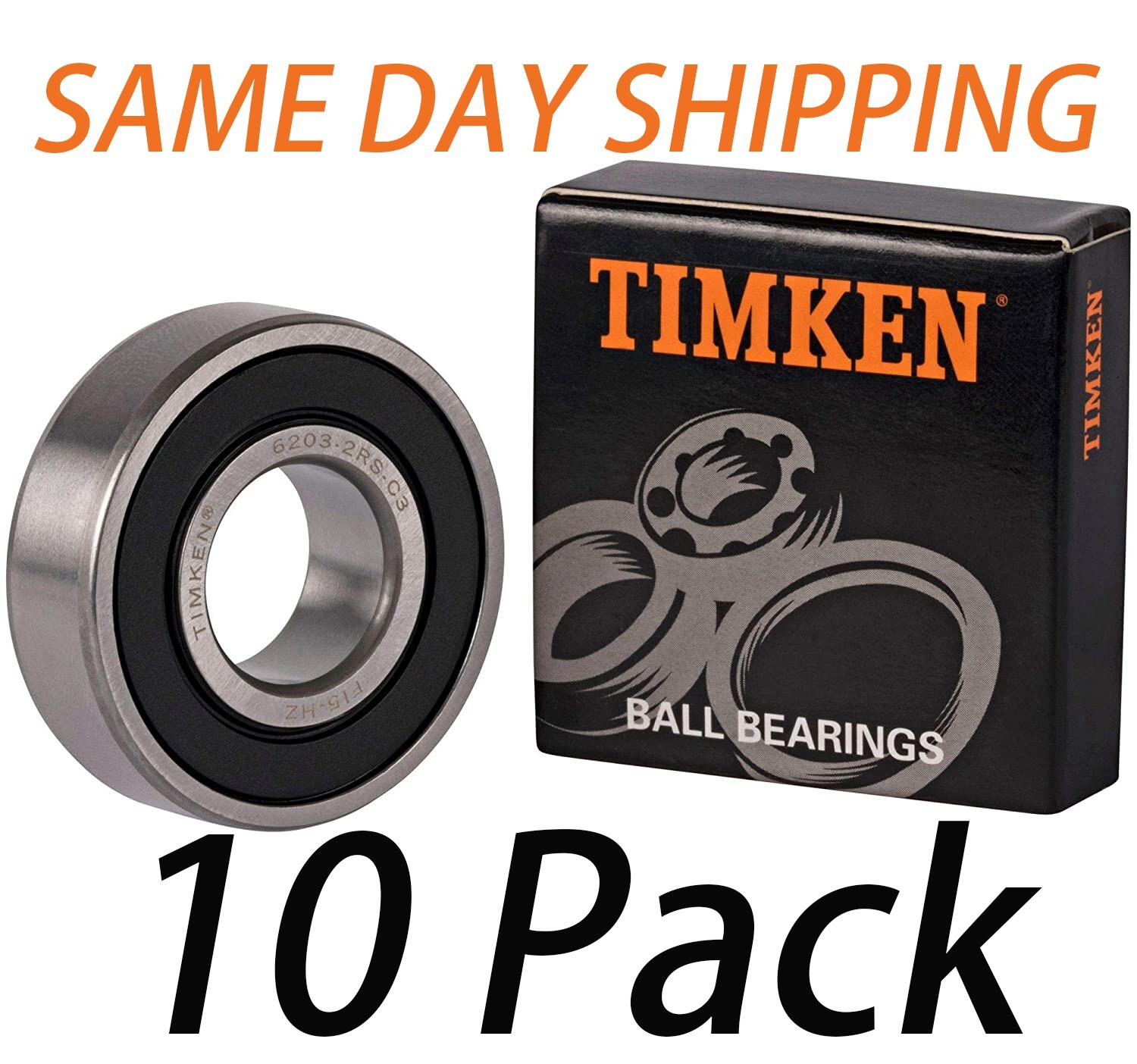 (10PACK) TIMKEN 6203-2RSC3 6203-2RS 17X40X12MM Double Rubber Seal Ball Bearings (10PACK) TIMKEN 6203-2RSC3 6203-2RS 17X40X12MM Double Rubber Seal Ball Bearings