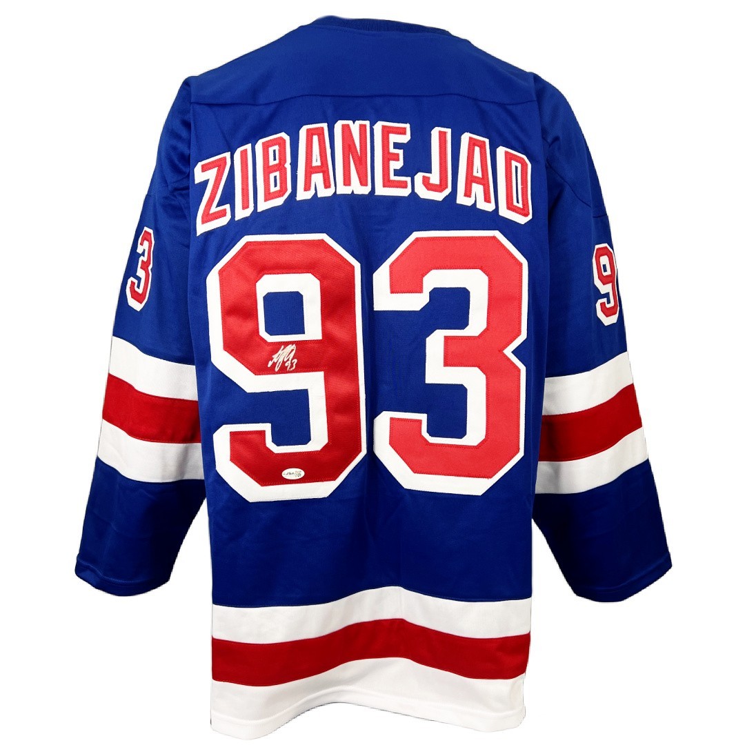 Mika Zibanejad autographed signed jersey NHL New York Rangers JSA