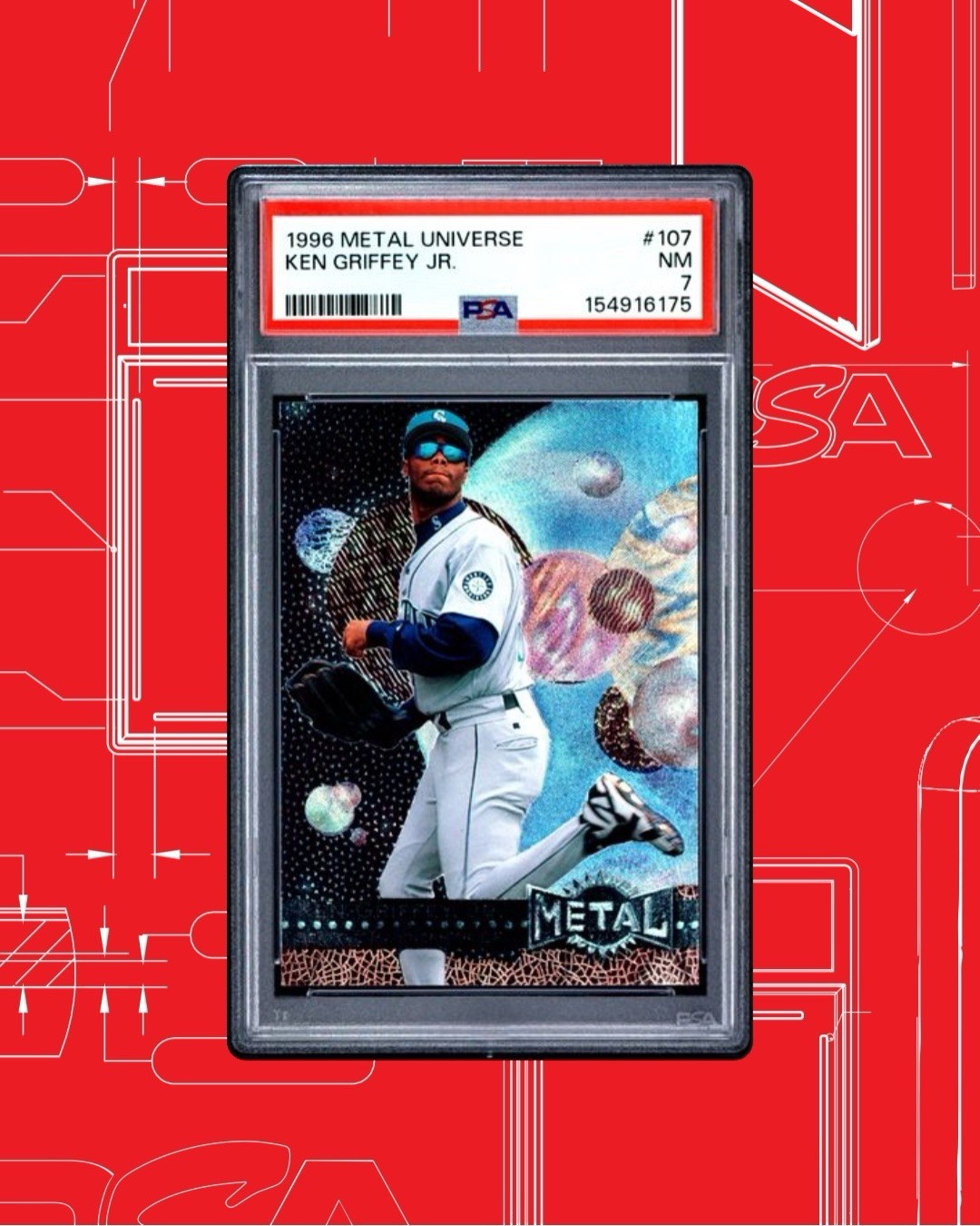 1996 Fleer Metal Universe - Ken Griffey Jr #107