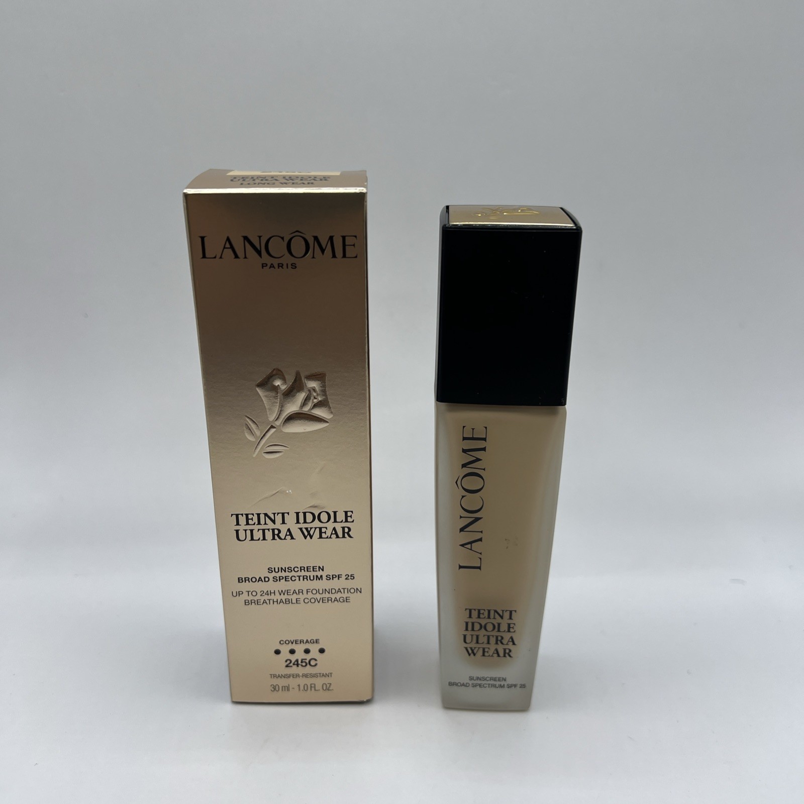 LANCOME ~ TEINT IDOLE ULTRA WEAR LONG WEAR FOUNDATION ~ # 245 (C) ~ BOXED LANCOME ~ TEINT IDOLE ULTRA WEAR LONG WEAR FOUNDATION ~ # 245 (C) ~ BOXED