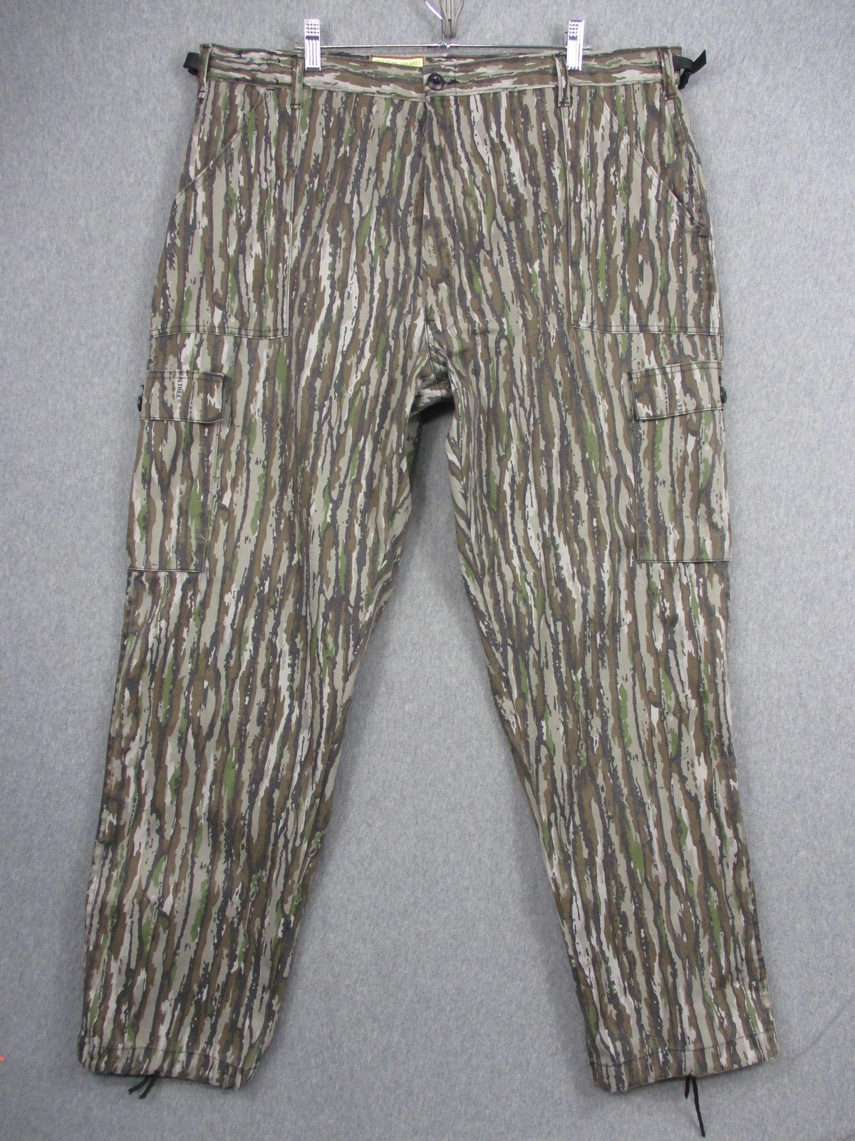 Vintage Pelican Brand Cargo Pants Mens 40x32 Woodland Camo Adjustable Waist USA