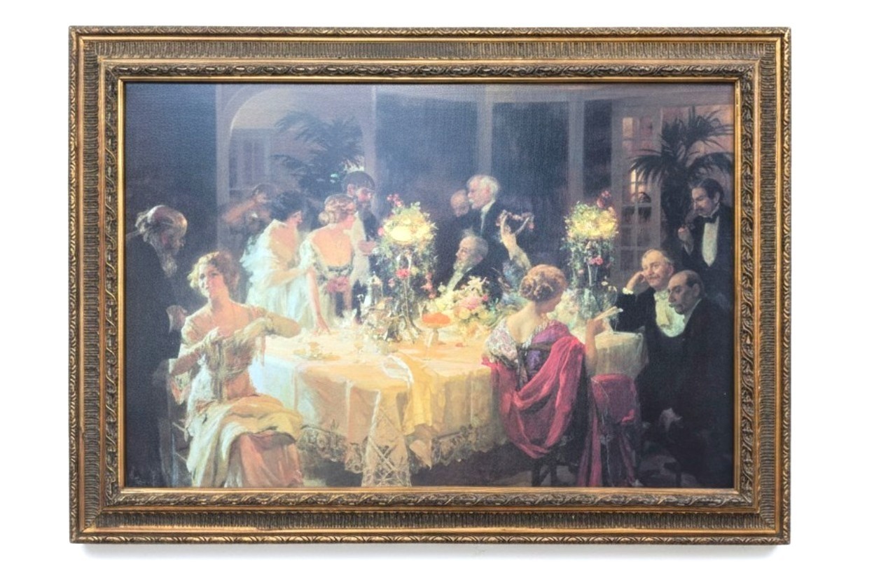 The End of Dinner - Canvas Print 42.3\