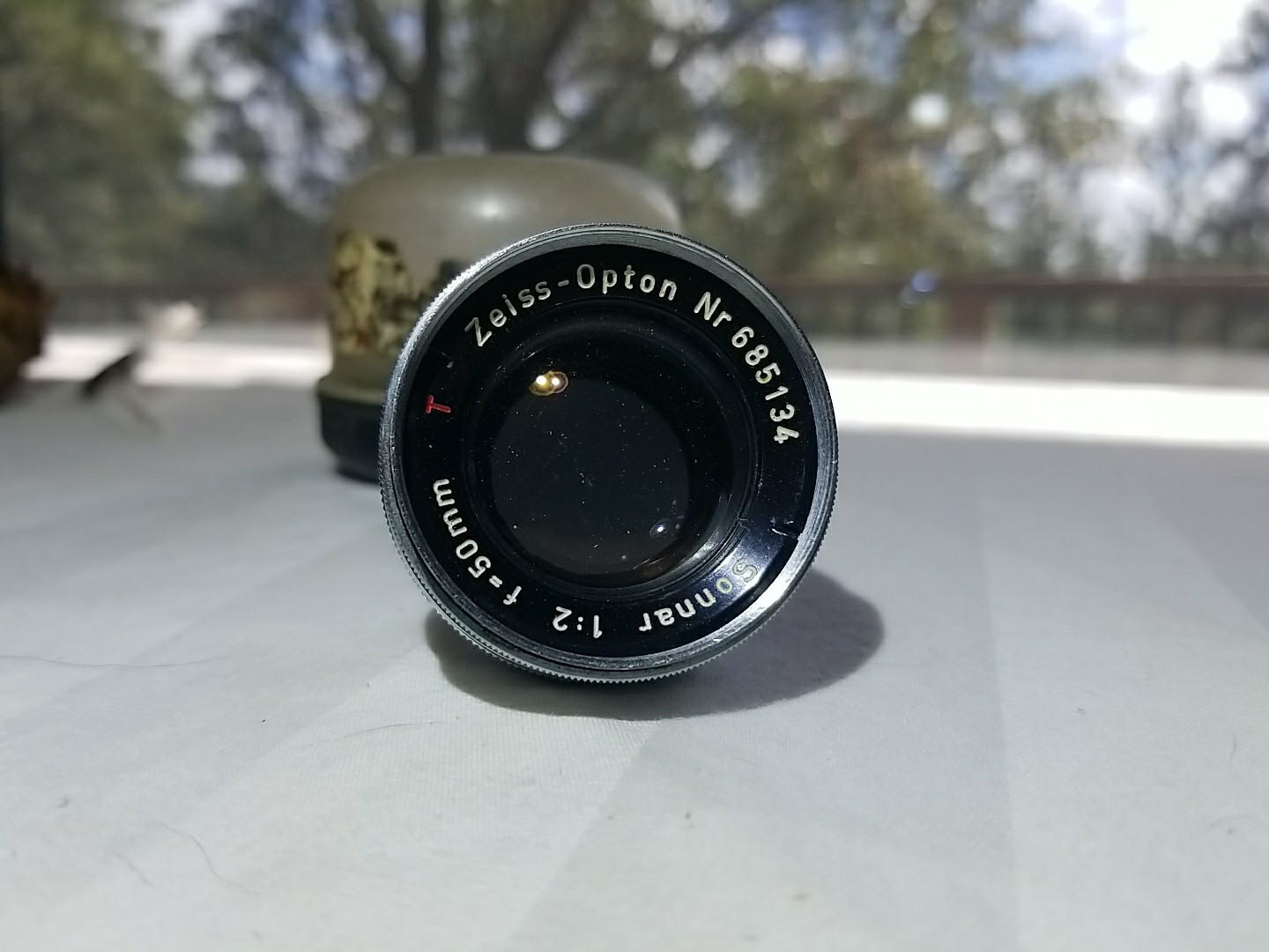 VTG Zeiss Opton Sonnar 1:2 f 50mm Camera Lens Nice Used Condition VTG Zeiss Opton Sonnar 1:2 f 50mm Camera Lens Nice Used Condition