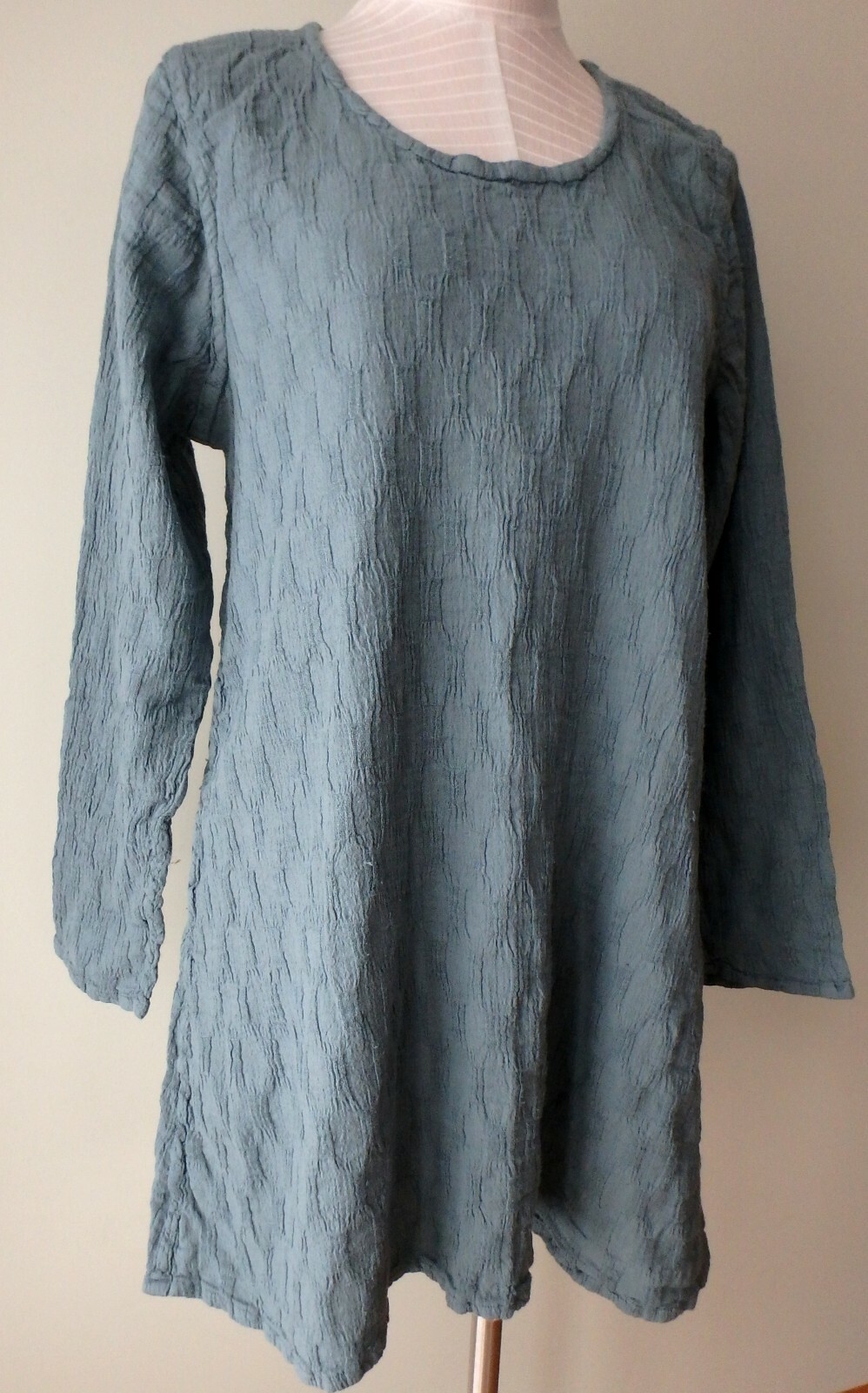 FLAX Designs  Effortless  Tunic   S & L   NWOT   Mineral Pucker CLEARANCE