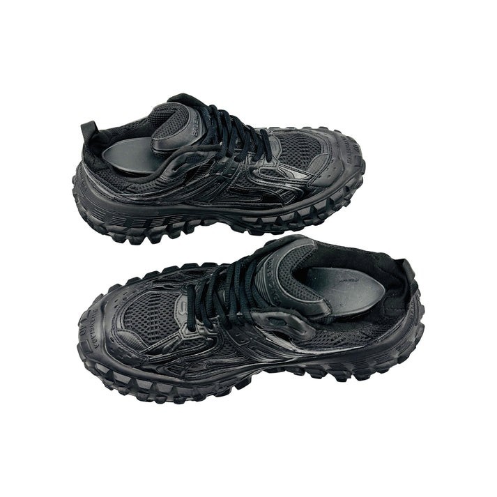 Balenciaga Defender Bouncer Mens Black Mesh Rubber Chunky Sneakers EUR 40 US 7.5