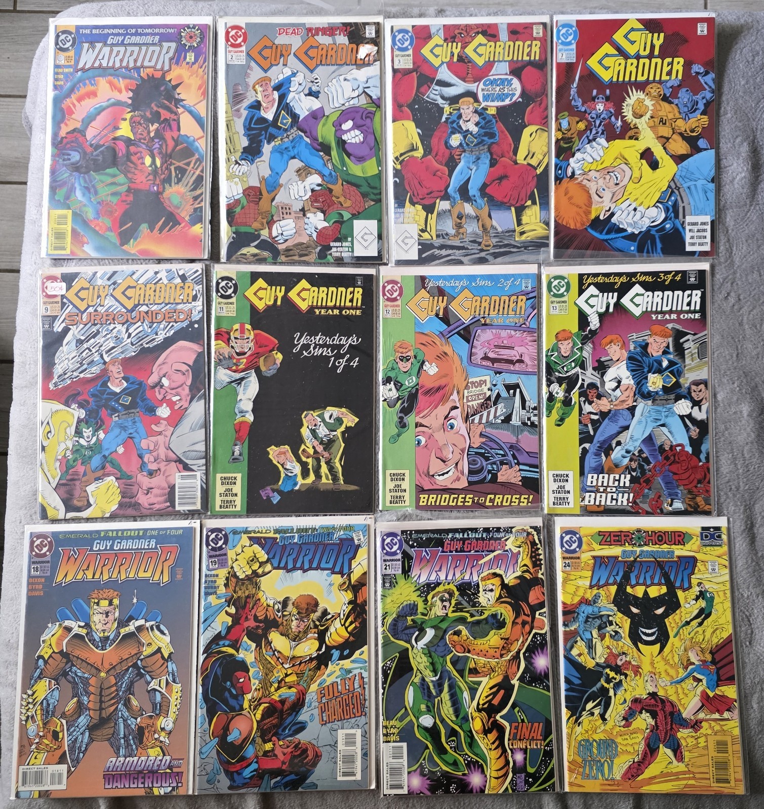 Guy Gardner Warrior #0-36 + Annual #1 LOT of 22 DC Comics Green Lantern 1992 VF+