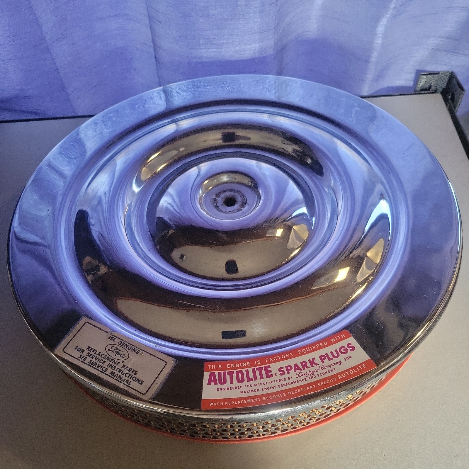 OEM Early 289 HIPO DOUBLE HUMP Air Cleaner Assembly Falcon Sprint Mustang FORD +