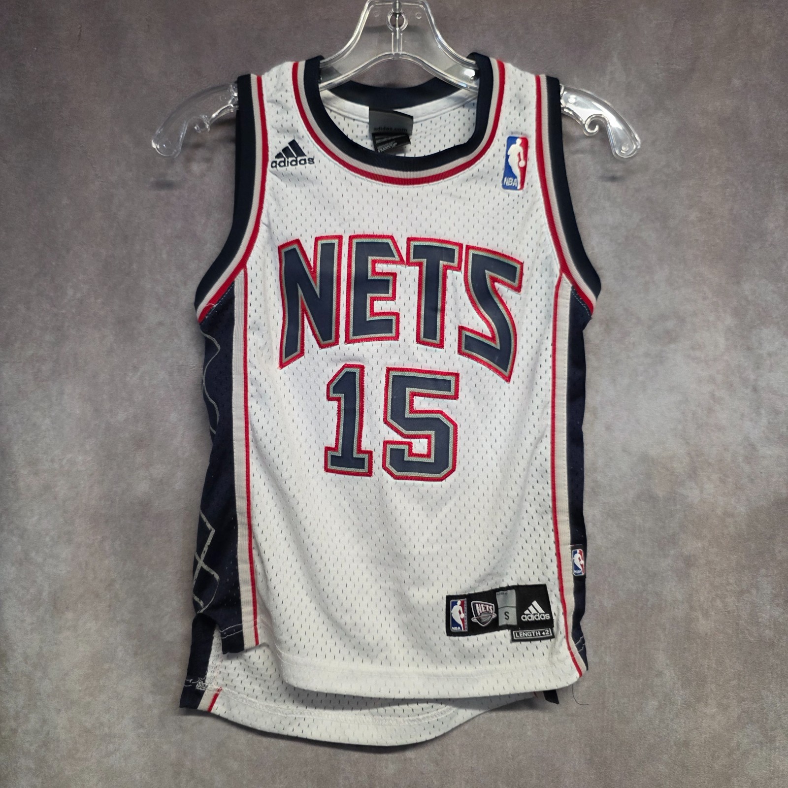 Vintage Adidas NBA New Jersey Nets Vince Carter 15 Swingman Jersey Youth S 8 Vintage Adidas NBA New Jersey Nets Vince Carter 15 Swingman Jersey Youth S 8
