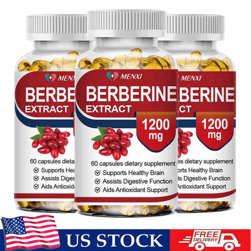 3 Packs Berberine 1200mg High Absorption For Blood Sugar Immune 3 Months Supply 3 Packs Berberine 1200mg High Absorption For Blood Sugar Immune 3 Months Supply