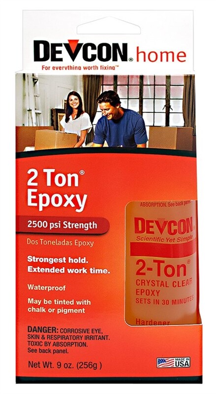 NEW Devcon 33345 8.5 oz. 2 Ton Weld Epoxy, Clear 30 MIN SET LIQUID 7210552