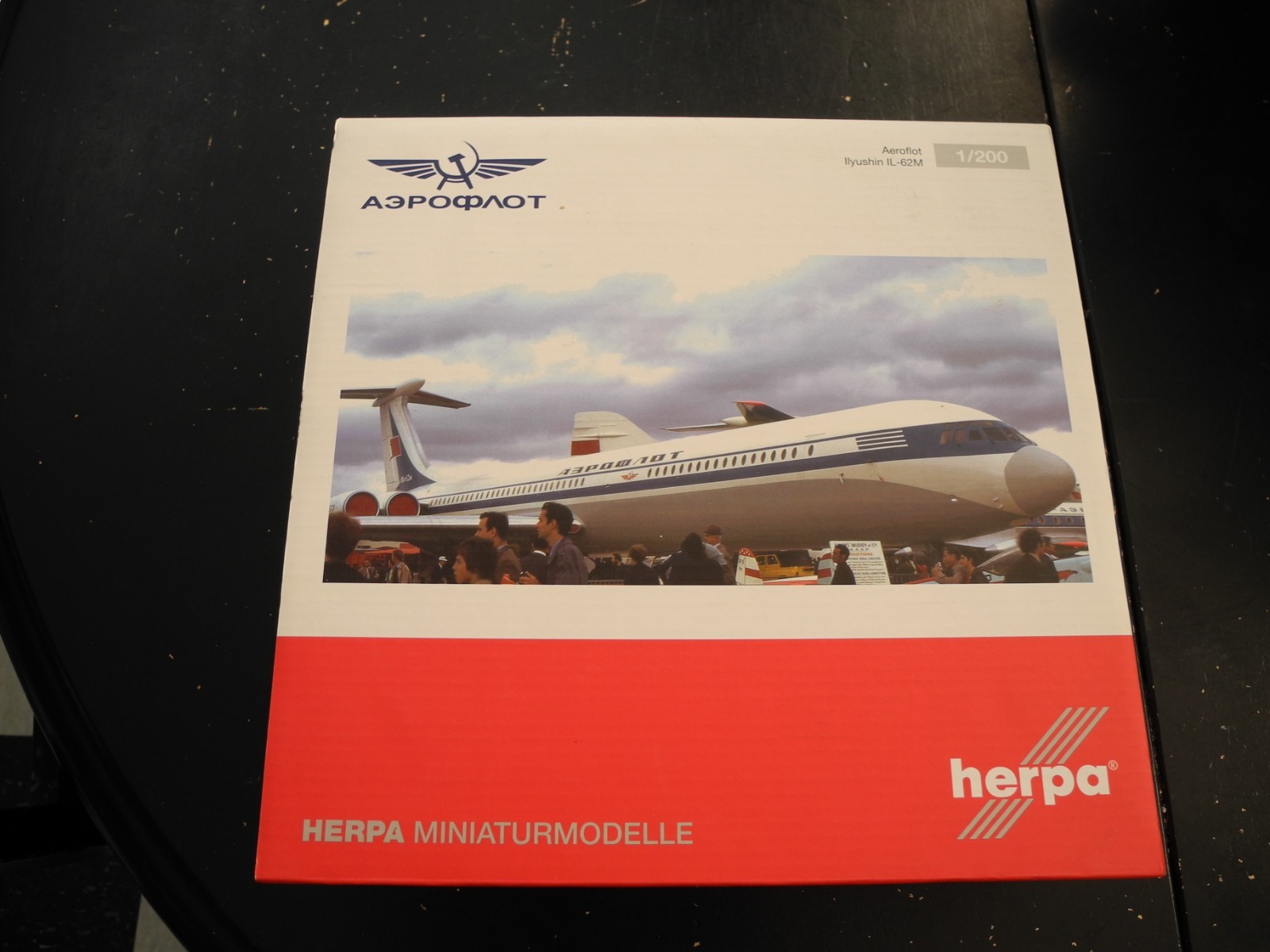 Extremely RARE HERPA METAL IL-62 AEROFLOT, very RARE 1:200 PERFECT