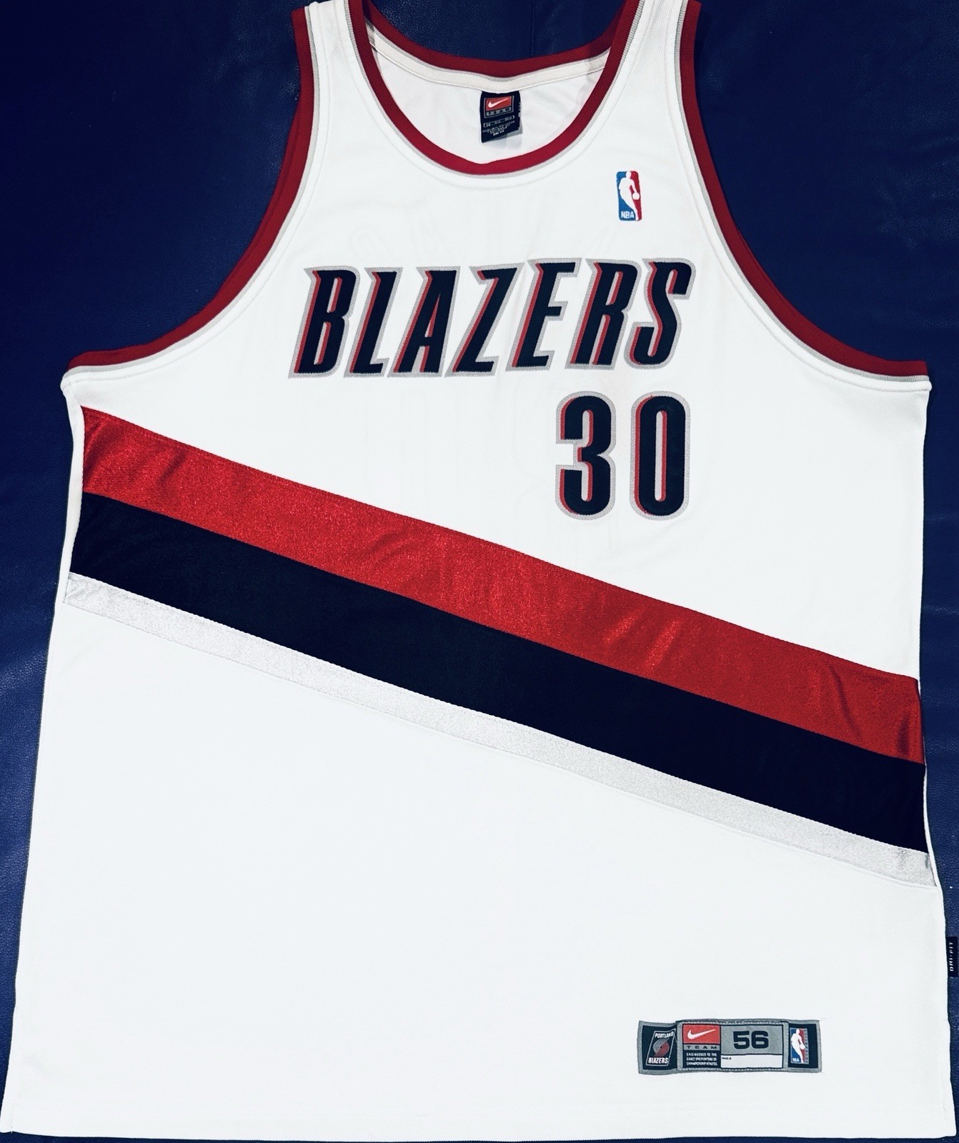 Authentic Rasheed Wallace #30 Portland Trail Blazers Nike On Court Jersey 56