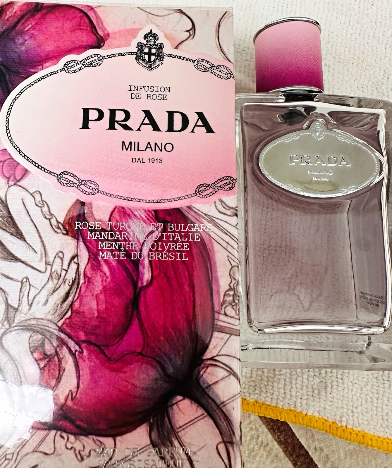 PRADA Infusion de Rose Eau de Parfum Spray 3.4 fl oz Rose Mandarin PRADA Infusion de Rose Eau de Parfum Spray 3.4 fl oz Rose Mandarin