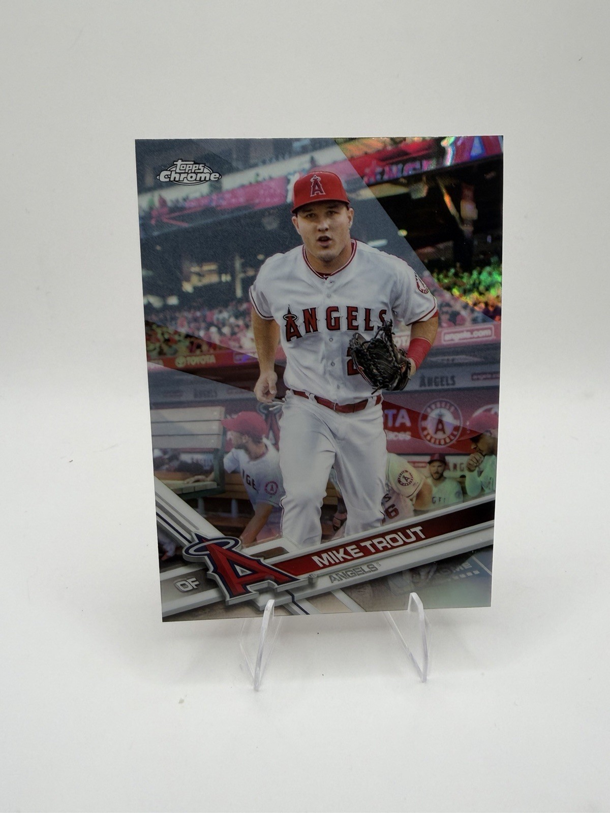 2017 Topps Chrome - Mike Trout #200 Refractor White Jersey