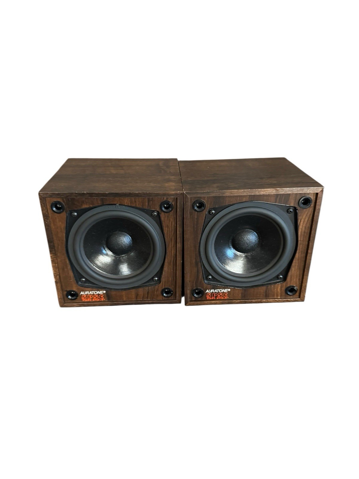 Pair Auratone 5PSC PRIMO-SOUND-CUBE Wood Grain Passive Reference Speakers Pair Auratone 5PSC PRIMO-SOUND-CUBE Wood Grain Passive Reference Speakers