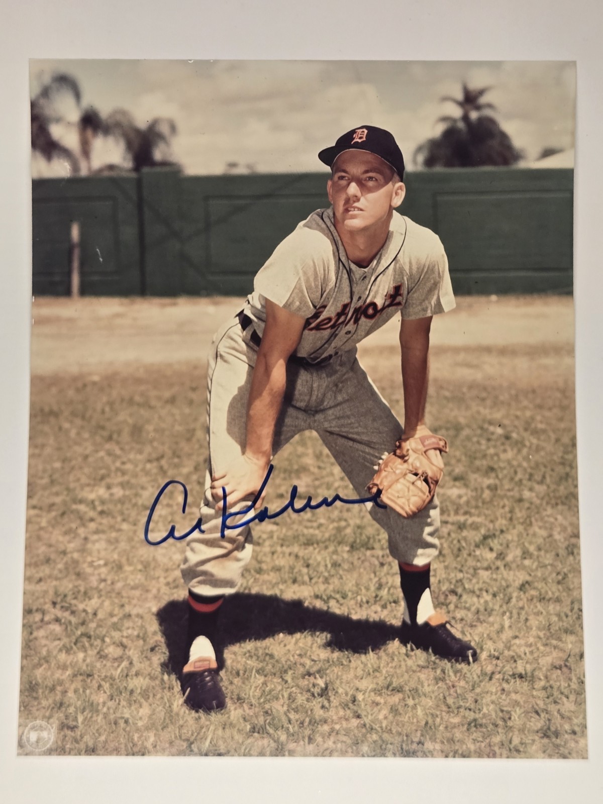 Al Kaline Detroit Tigers 8x10 Autograph Photo HOF Great Condition