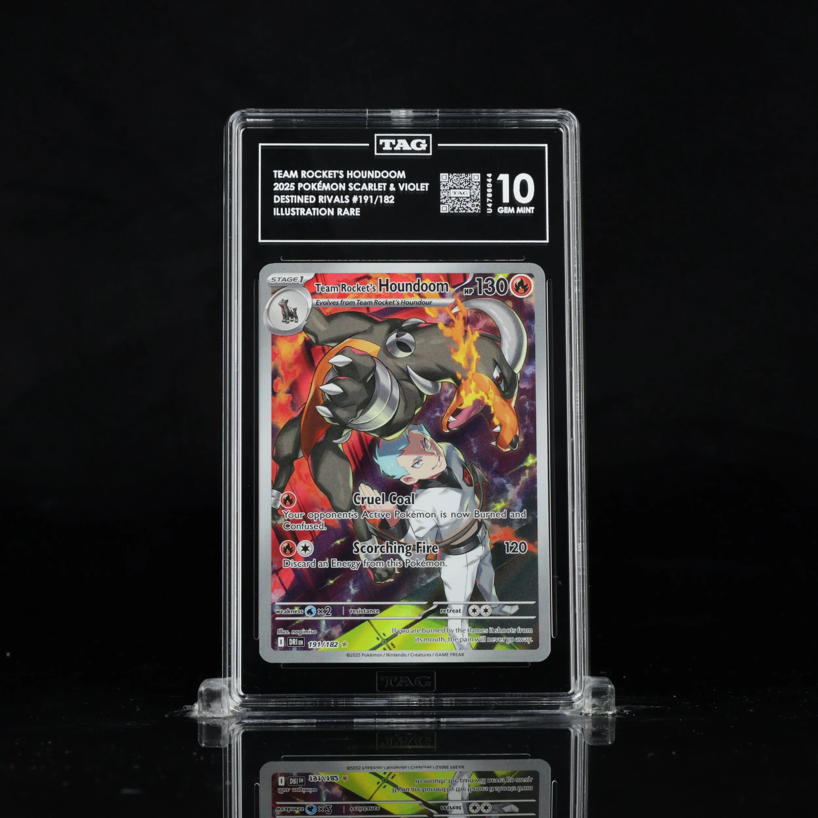 Team Rocket\'s Houndoom 191/182 - Destined Rivals - TAG 10