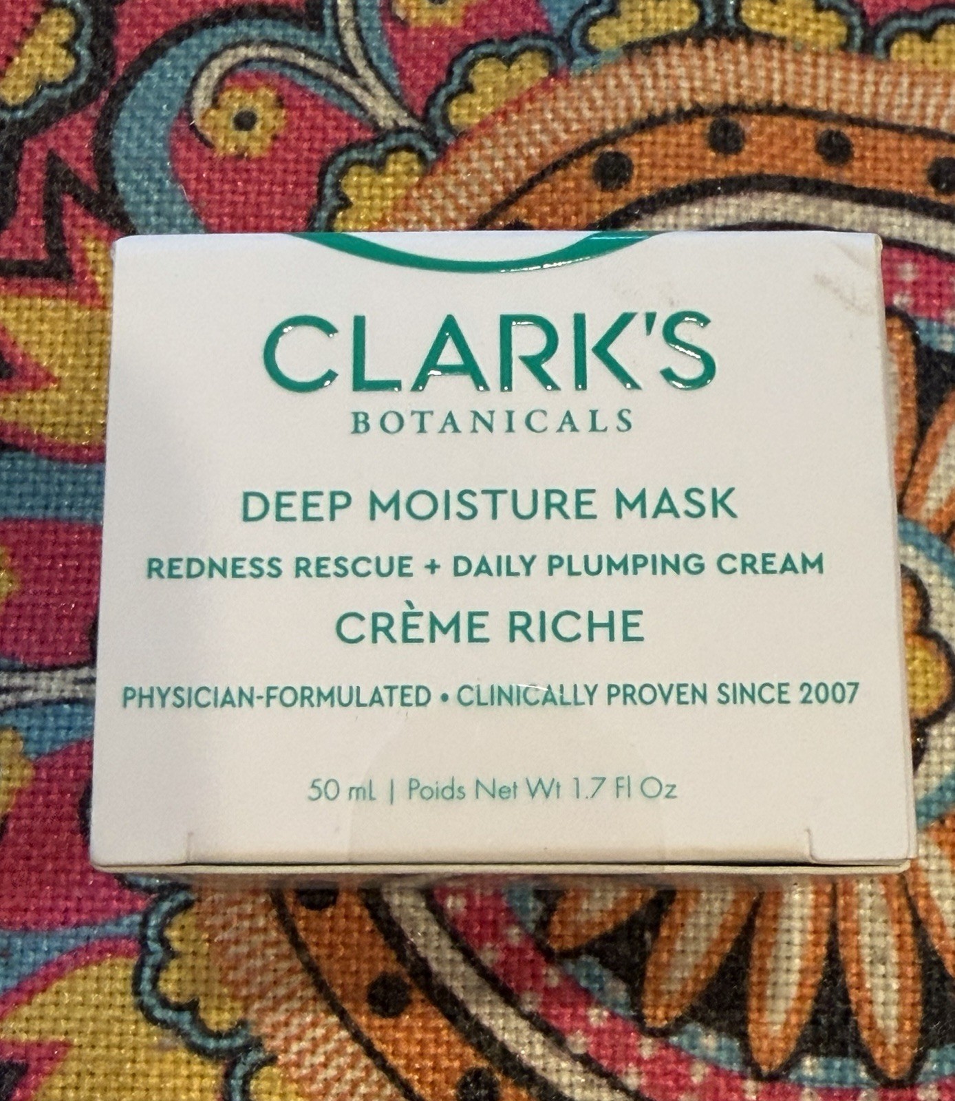 Clark\'s Botanicals Deep Moisture Mask 1.7 fl oz -SEALED NIB Clark\'s Botanicals Deep Moisture Mask 1.7 fl oz -SEALED NIB